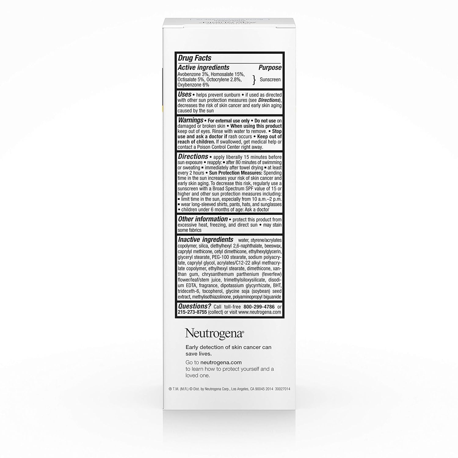 image:imageNeutrogena Age Shield AntiOxidant Face Lotion Sunscreen with Broad Spectrum SPF 70 OilFree amp NonComedogenic Moisturizing Sunscreen to Prevent Signs of Aging 3 fl oz Pack of 2
