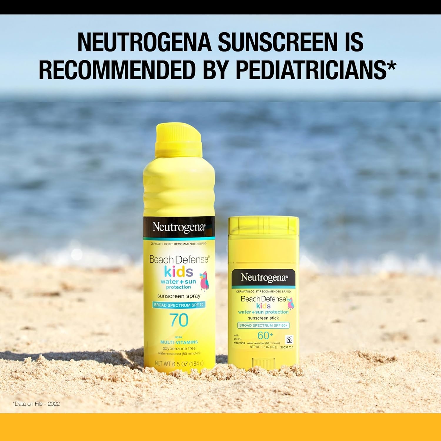 image:imageNeutrogena Beach Defense Kids Sunscreen Stick SPF 60 Hawaii Reef Act 104 Compliant Octinoxate amp Oxybenzone Free Sunscreen for Face amp Body Travel Size Sun Protection 15 ozNEUTROGENA BEACH DEFENSE KIDS