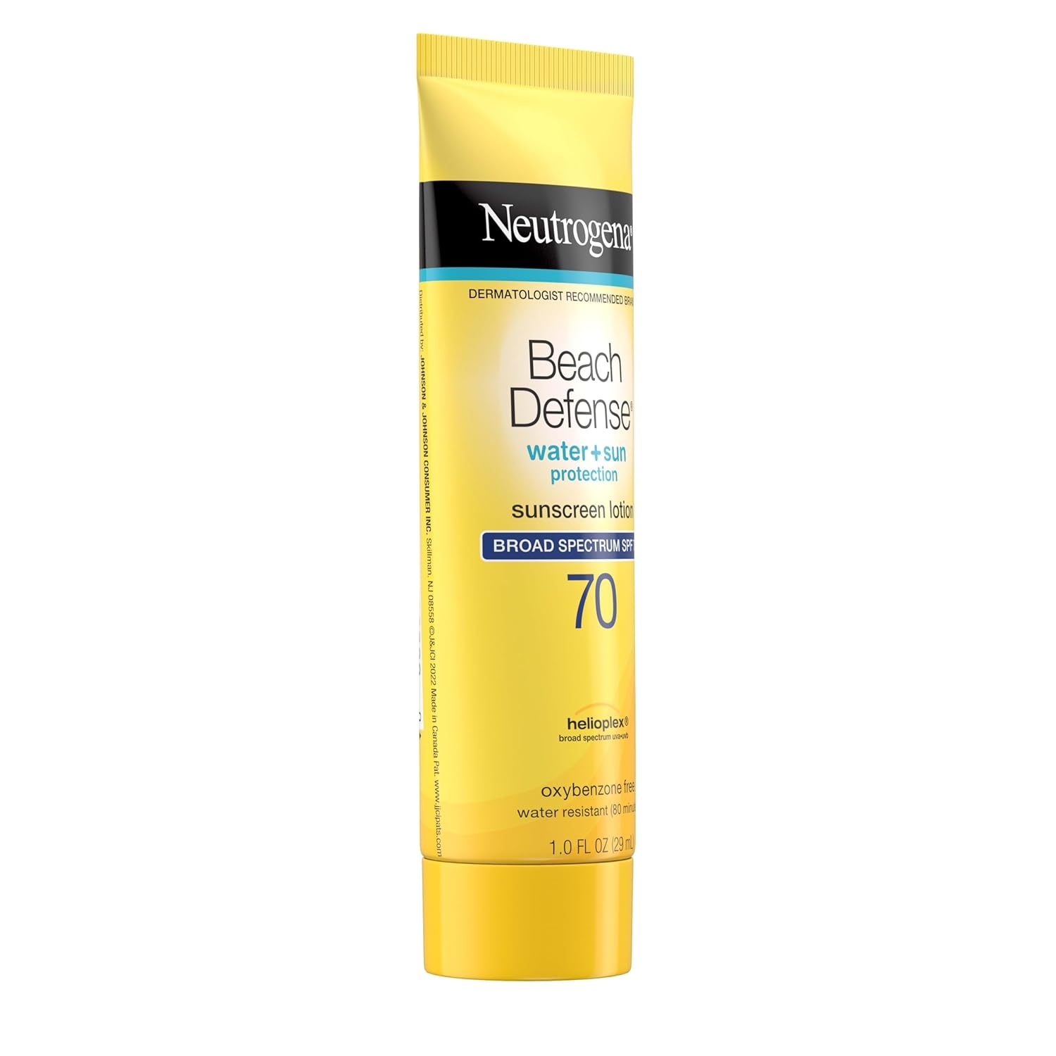 image:imageNeutrogena Beach Defense Sunscreen Lotion SPF 70 Broad Spectrum UVA UVB Protection Lightweight Water Resistant up to 80 Minutes OilFree BeachStrength Sun Protection for Whole Family 67 fl ozSPF 70