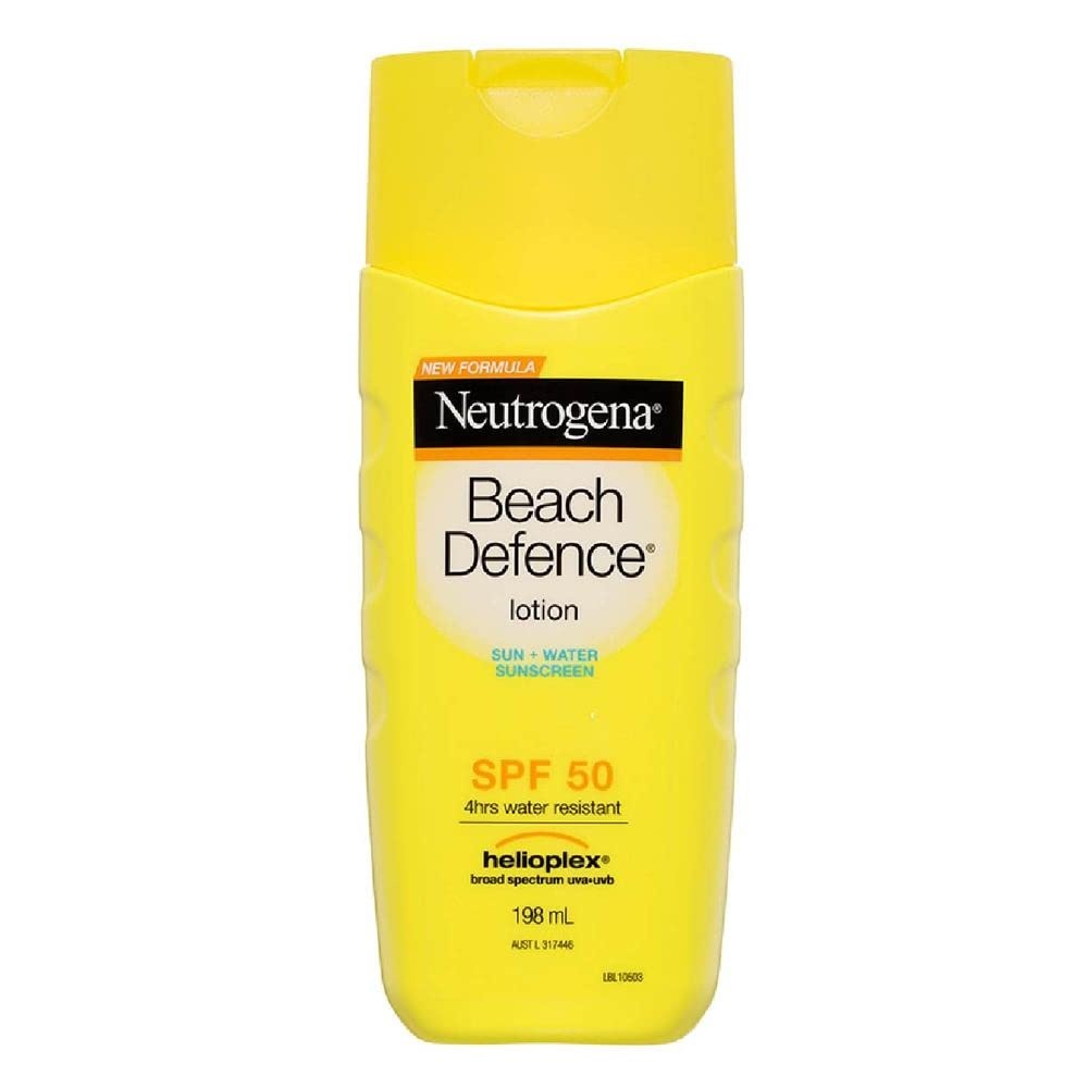image:imageNeutrogena Beach Defense Sunscreen Lotion SPF 70 Broad Spectrum UVA UVB Protection Lightweight Water Resistant up to 80 Minutes OilFree BeachStrength Sun Protection for Whole Family 67 fl ozSPF 70