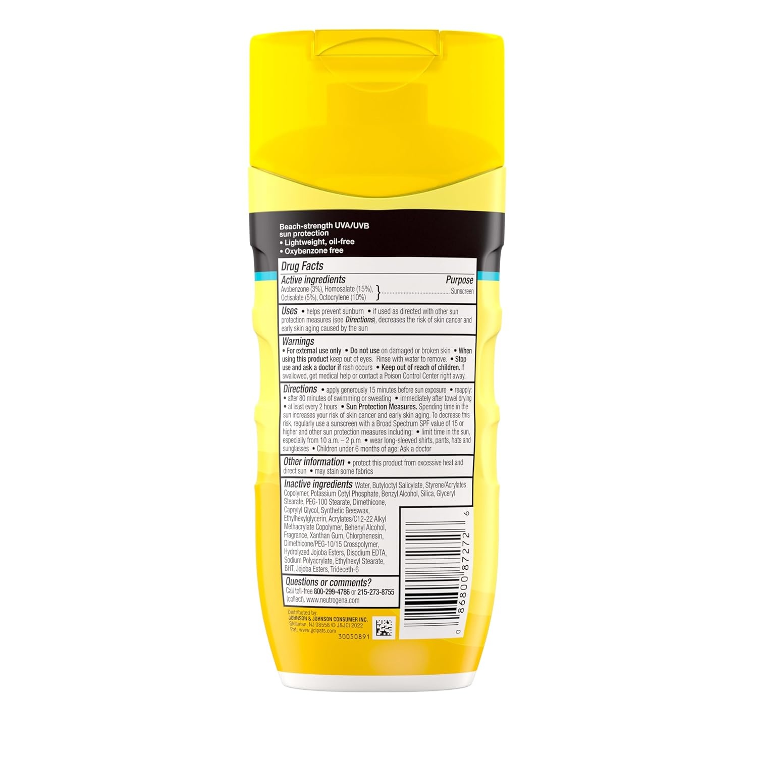 image:imageNeutrogena Beach Defense Sunscreen Lotion SPF 70 Broad Spectrum UVA UVB Protection Lightweight Water Resistant up to 80 Minutes OilFree BeachStrength Sun Protection for Whole Family 67 fl ozSunscreen Lotion 70 SPF