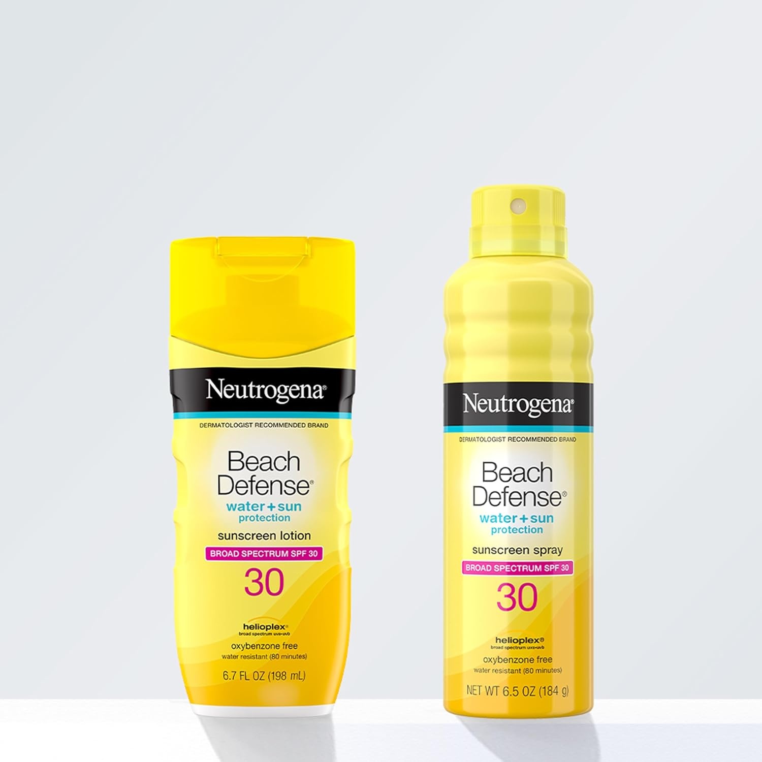 image:imageNeutrogena Beach Defense Sunscreen Spray SPF 70 Broad Spectrum UVA UVB Protection Lightweight Water Resistant up to 80 Minutes OilFree BeachStrength Sun Protection for Whole Family 65 ozSPF 30