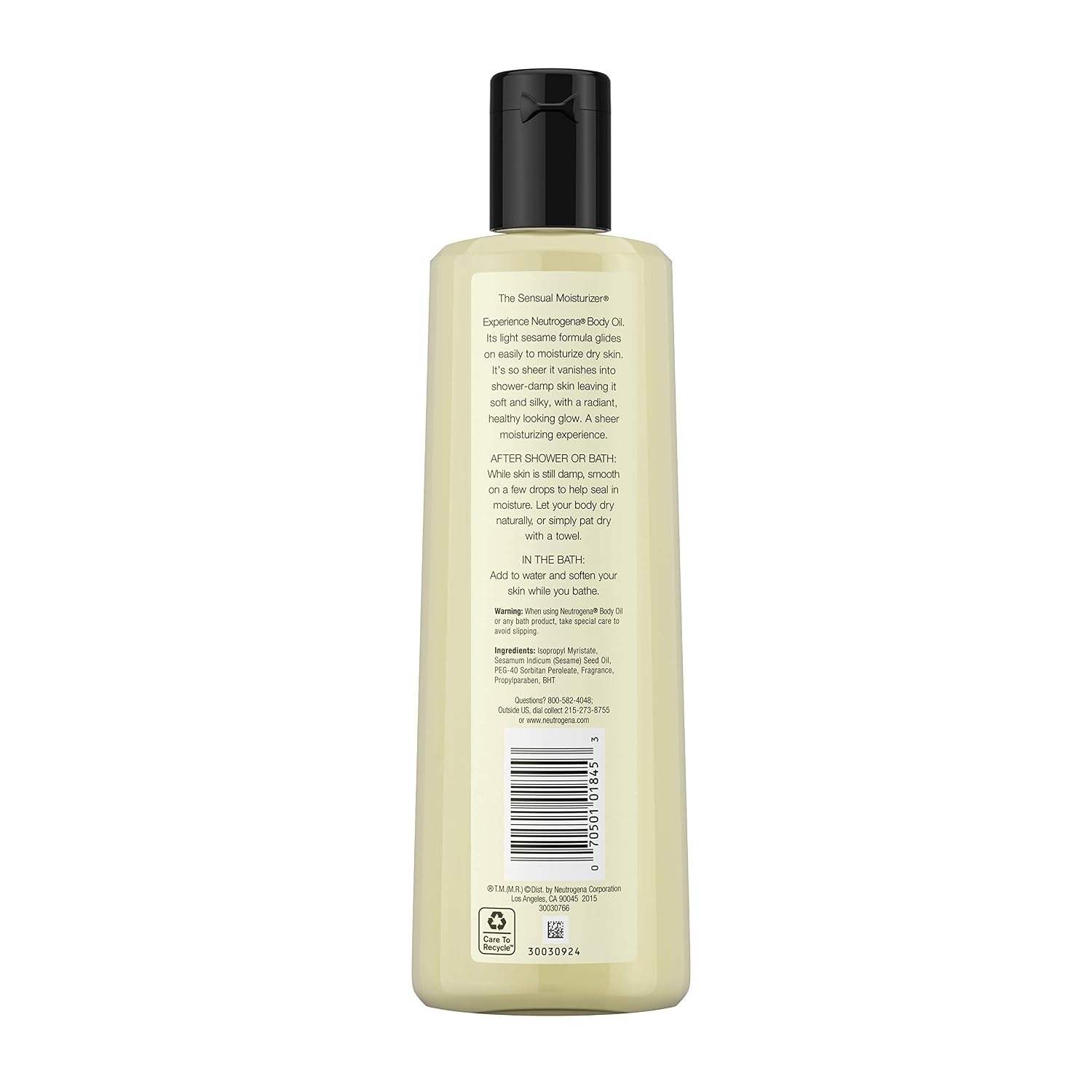 image:imageNeutrogena Body Oil Light Sesame Formula 85 fl oz Radiant Glow Moisturizer for Dry Skin Bath amp Shower Oil For Smooth and Hydrated Skin16 Fl Oz Pack of 1