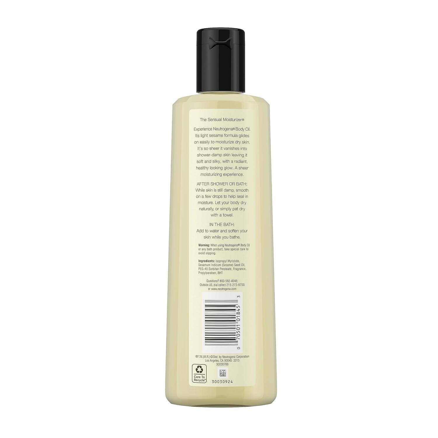 image:imageNeutrogena Body Oil Light Sesame Formula Twin Pack of 16 fl oz Radiant Glow Moisturizer for Dry Skin Bath amp Shower Oil For Smooth and Hydrated Skin16 Fl Oz Pack of 2