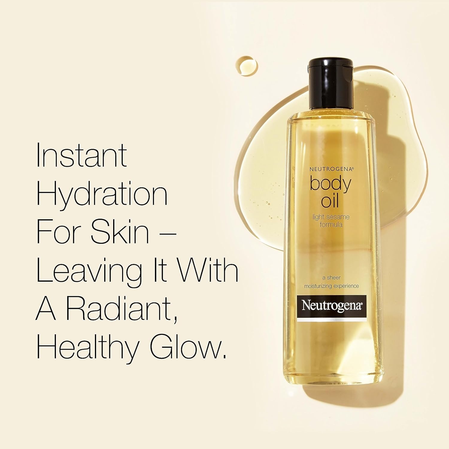 image:imageNeutrogena Body Oil Light Sesame Formula Twin Pack of 16 fl oz Radiant Glow Moisturizer for Dry Skin Bath amp Shower Oil For Smooth and Hydrated Skin16 Fl Oz Pack of 2