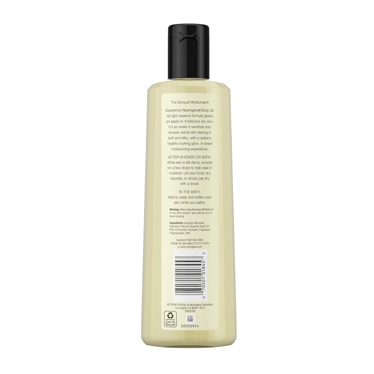 image:imageNeutrogena Body Oil Light Sesame Formula Twin Pack of 16 fl oz Radiant Glow Moisturizer for Dry Skin Bath amp Shower Oil For Smooth and Hydrated Skin16 Fl Oz Pack of 2
