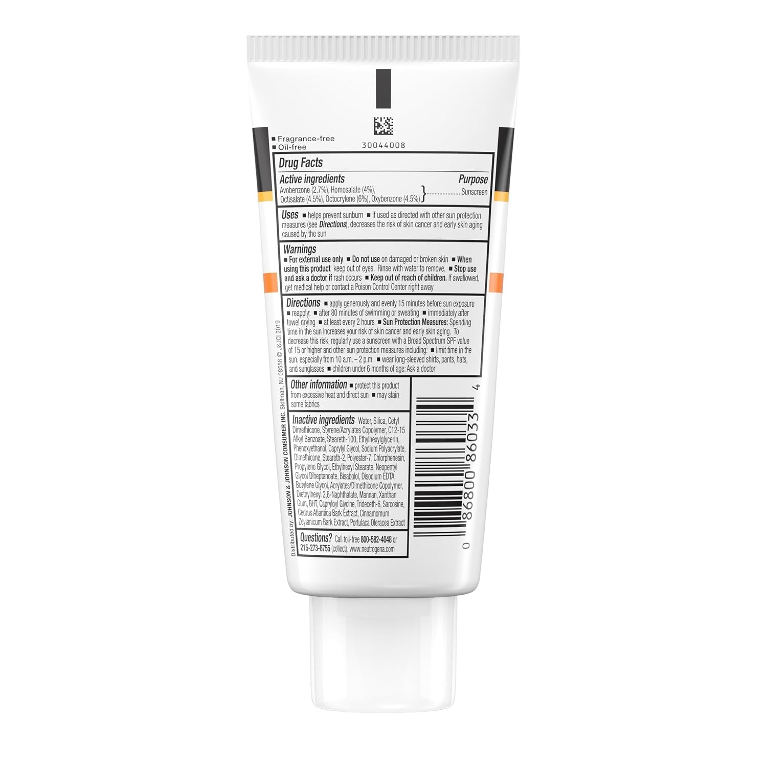 image:imageNeutrogena Clear Face Sunscreen for AcneProne Skin SPF 30 Broad Spectrum Facial Sunscreen Lotion Lightweight Non Comedogenic Oil Fragrance amp OxybenzoneFree Water Resistant 80 min 3 fl ozSPF 55