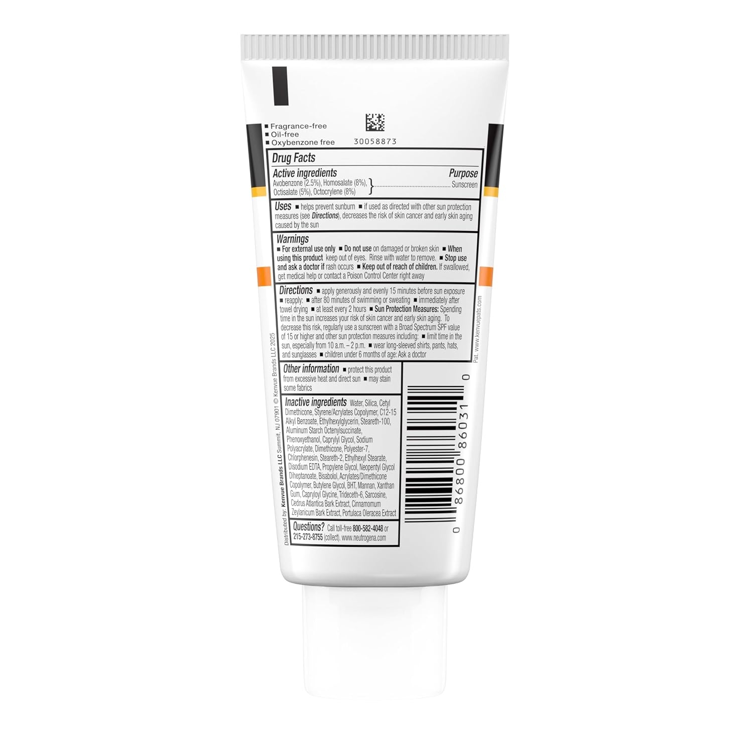 image:imageNeutrogena Clear Face Sunscreen for AcneProne Skin SPF 30 Broad Spectrum Facial Sunscreen Lotion Lightweight Non Comedogenic Oil Fragrance amp OxybenzoneFree Water Resistant 80 min 3 fl ozSPF 30