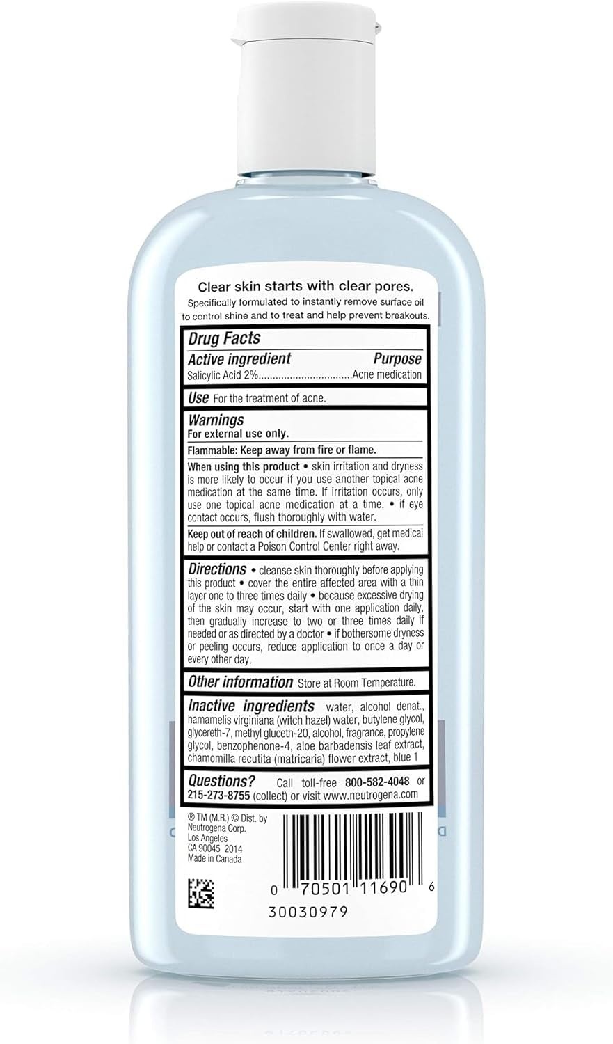 image:imageNeutrogena Clear Pore OilEliminating Astringent 8 oz Pack of 4