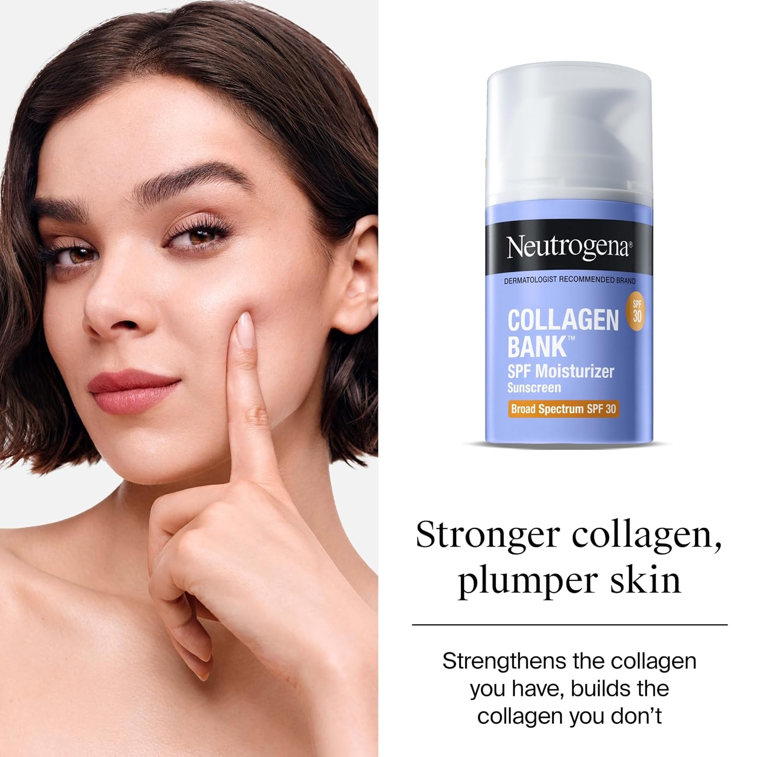 image:imageNeutrogena Collagen Bank SPF Moisturizer with SPF 30 Broad Spectrum AntiAging Face Collagen Cream MicroPeptides No White Cast Travel Size Hydro Boost Hydrating Gel Cleanser 2 fl oz 05 fl ozFace Moisturizer