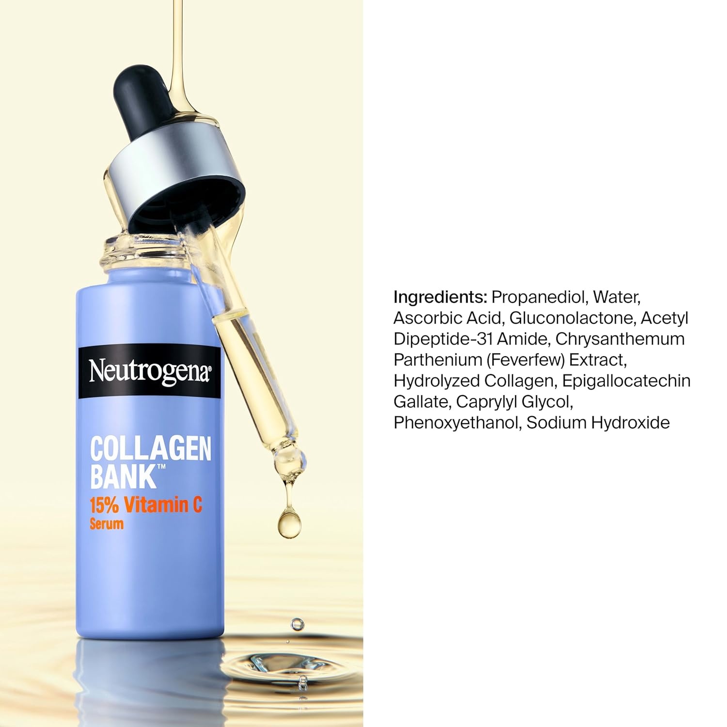 image:imageNeutrogena Collagen Bank SPF Moisturizer with SPF 30 Broad Spectrum AntiAging Face Collagen Cream MicroPeptides No White Cast Travel Size Hydro Boost Hydrating Gel Cleanser 2 fl oz 05 fl ozFace Serum