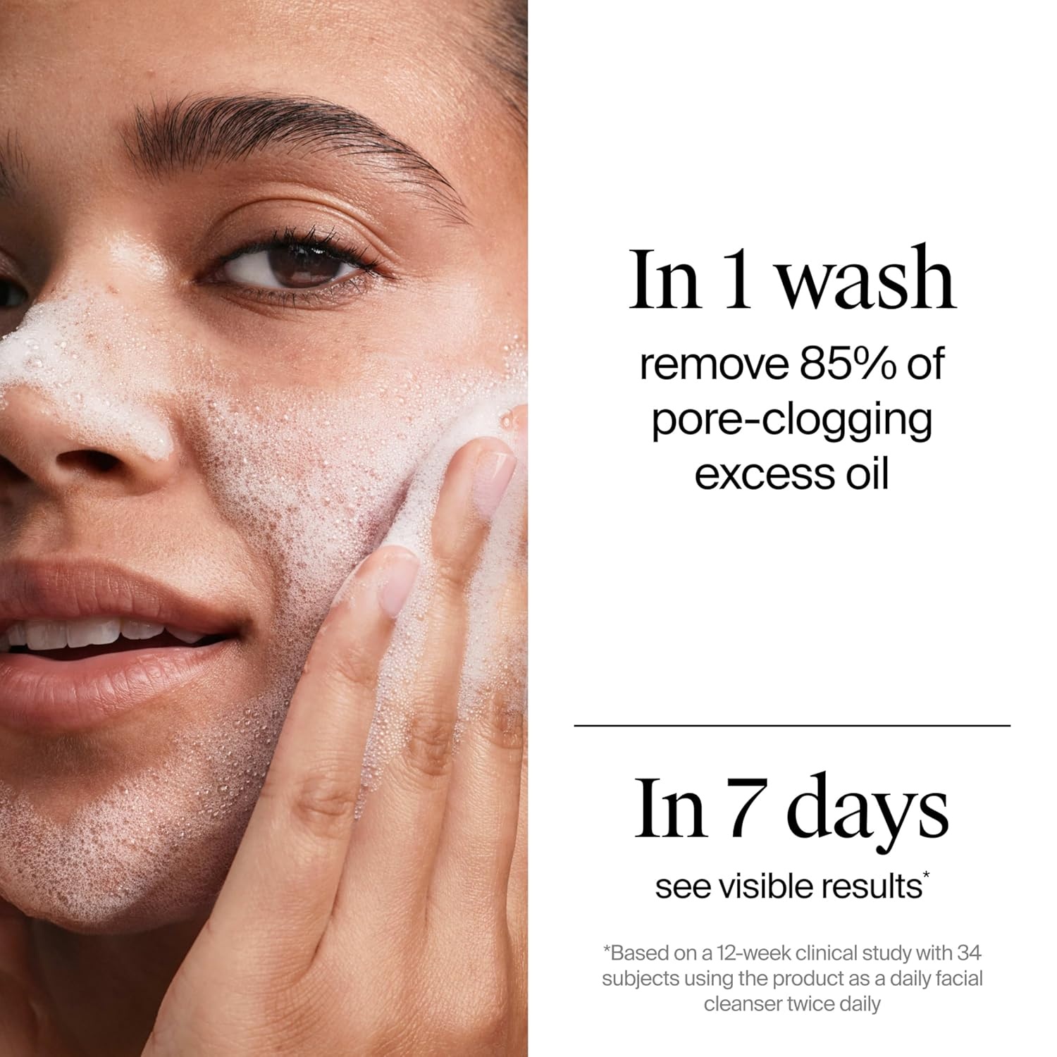image:imageNeutrogena Evenly Clear Acne Cleanser with 2 Salicylic Acid amp 2 PHA Exfoliant Gentle Foaming Face Wash Clears Clogged Pores amp Blackheads While Visibly Fading Look of PostAcne Marks 91 fl oz