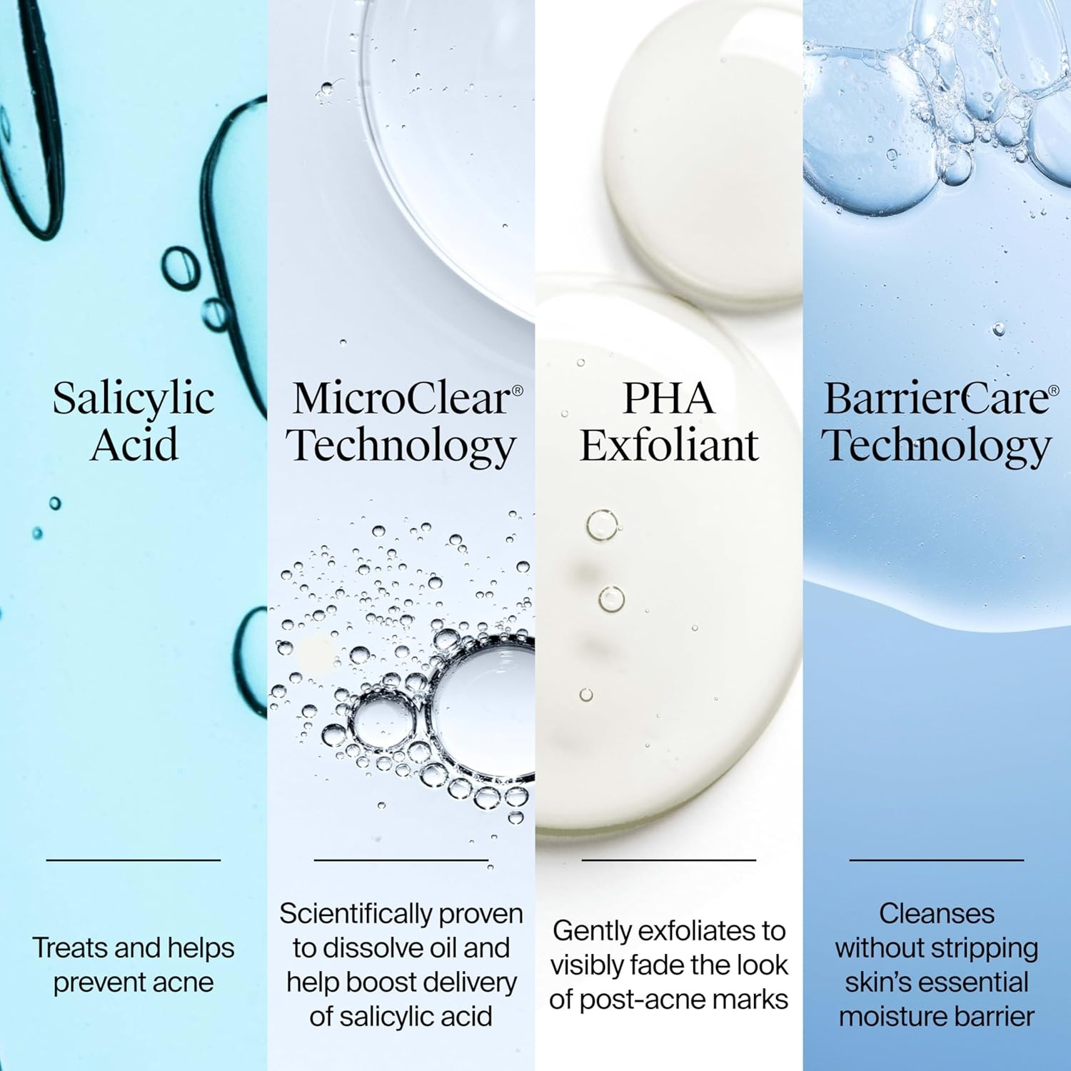 image:imageNeutrogena Evenly Clear Acne Cleanser with 2 Salicylic Acid amp 2 PHA Exfoliant Gentle Foaming Face Wash Clears Clogged Pores amp Blackheads While Visibly Fading Look of PostAcne Marks 91 fl oz