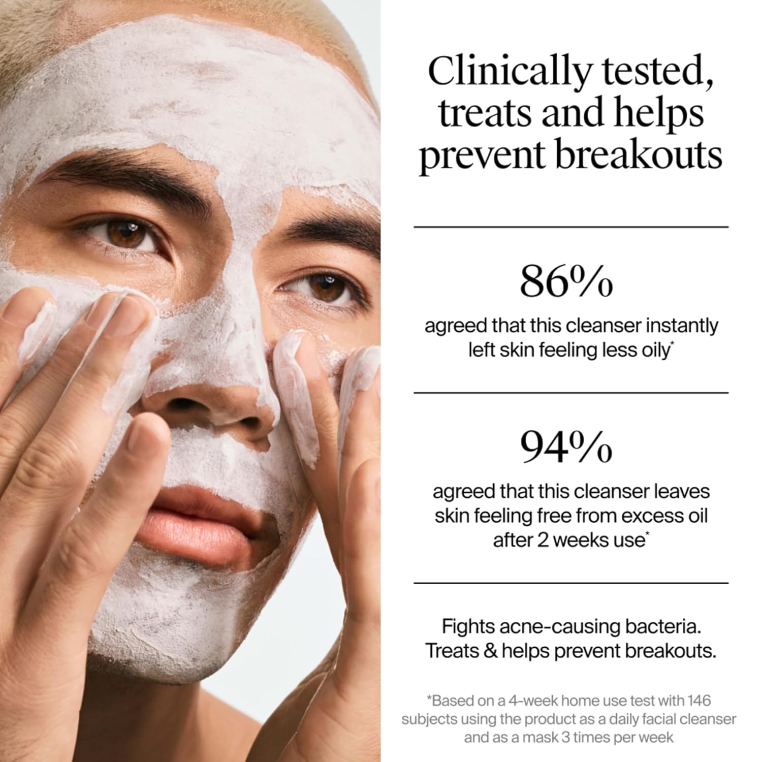 image:imageNeutrogena Evenly Clear Acne Cleansing Face Mask with 35 Benzoyl Peroxide Treats Breakouts amp Bentonite Clay Purifying Clay Mask Absorbs Oil to Visibly Improve the look of Skin 42 fl oz