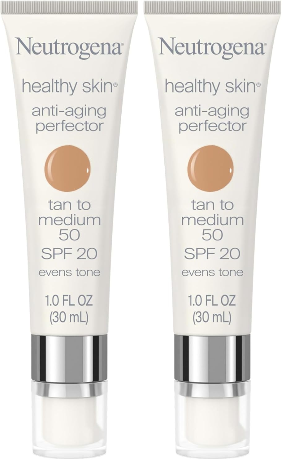 image:imageNeutrogena Healthy Skin AntiAging Perfector Tinted Facial Moisturizer and Retinol Treatment with Broad Spectrum SPF 20 Sunscreen with Titanium Dioxide 60 Medium to Deep 1 fl oz50 Tan To Medium