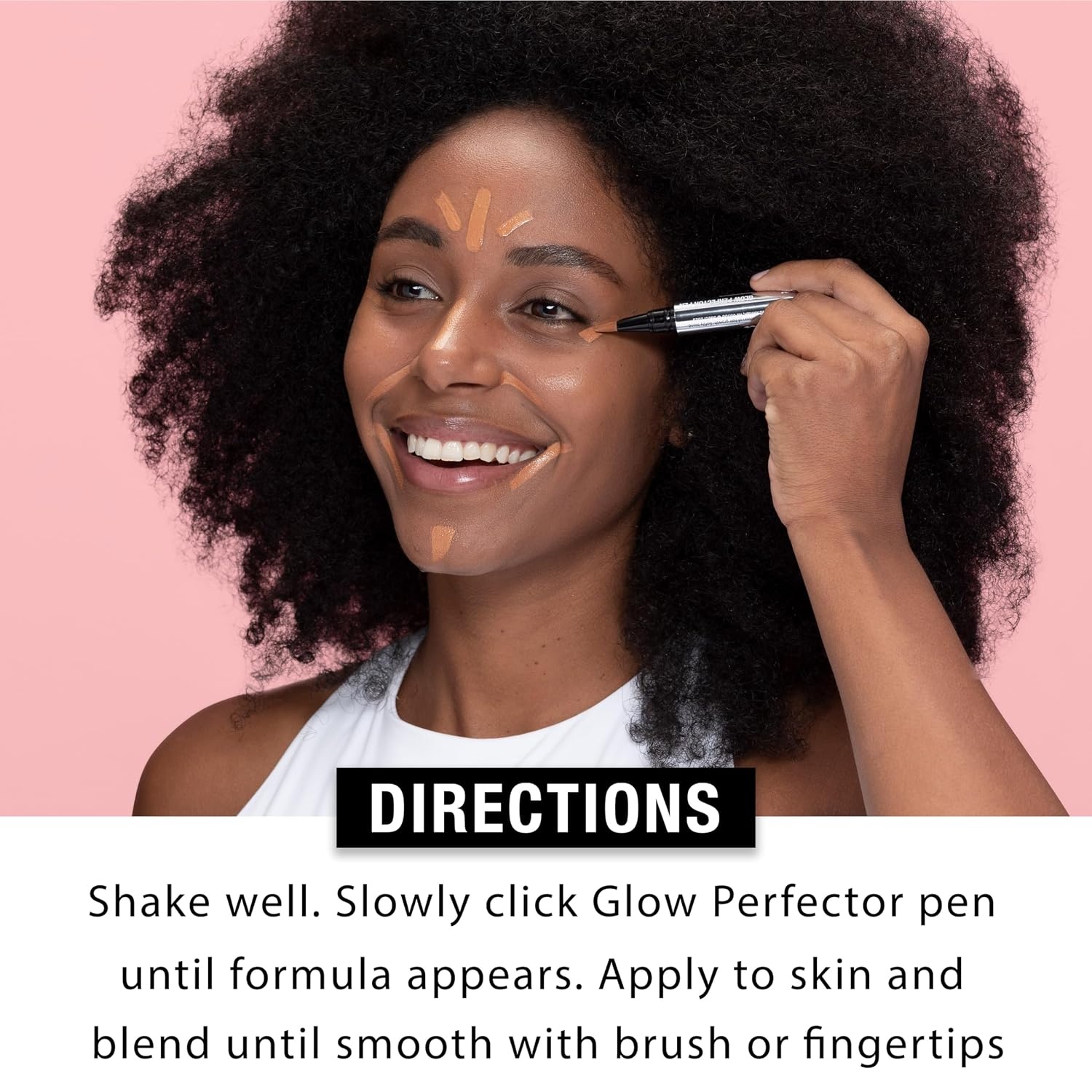 image:imageNeutrogena Healthy Skin Glow Perfector Concealer Pen Lightweight Liquid Makeup for Face with ProVitamin B5 amp Vitamin E for a Radiant Finish Medium 01 ozDeep