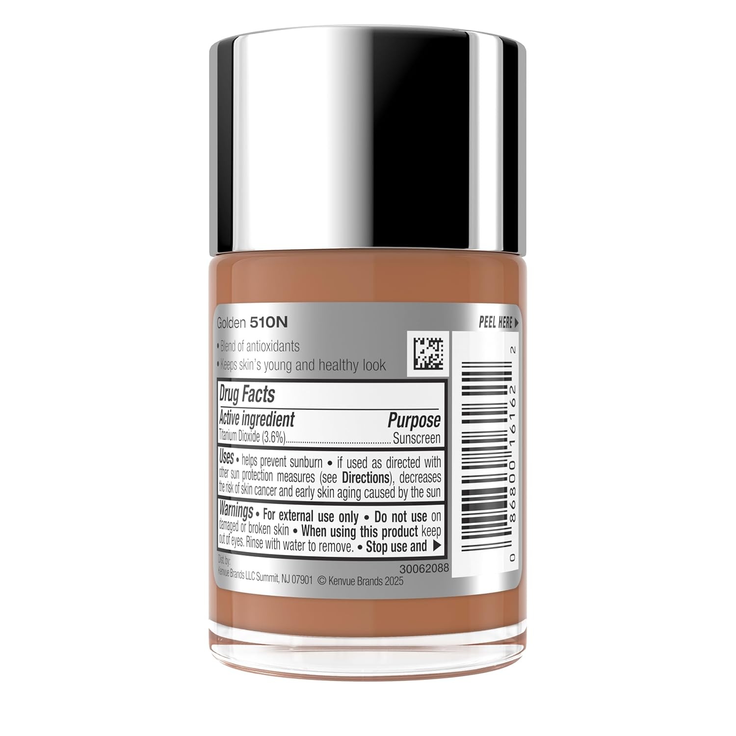image:imageNeutrogena Healthy Skin Liquid Foundation Makeup with Broad Spectrum SPF 20 Sunscreen Lightweight Medium Coverage Makeup with Sunscreen and ProVitamin B5 Classic Ivory 160C 1 fl ozGolden