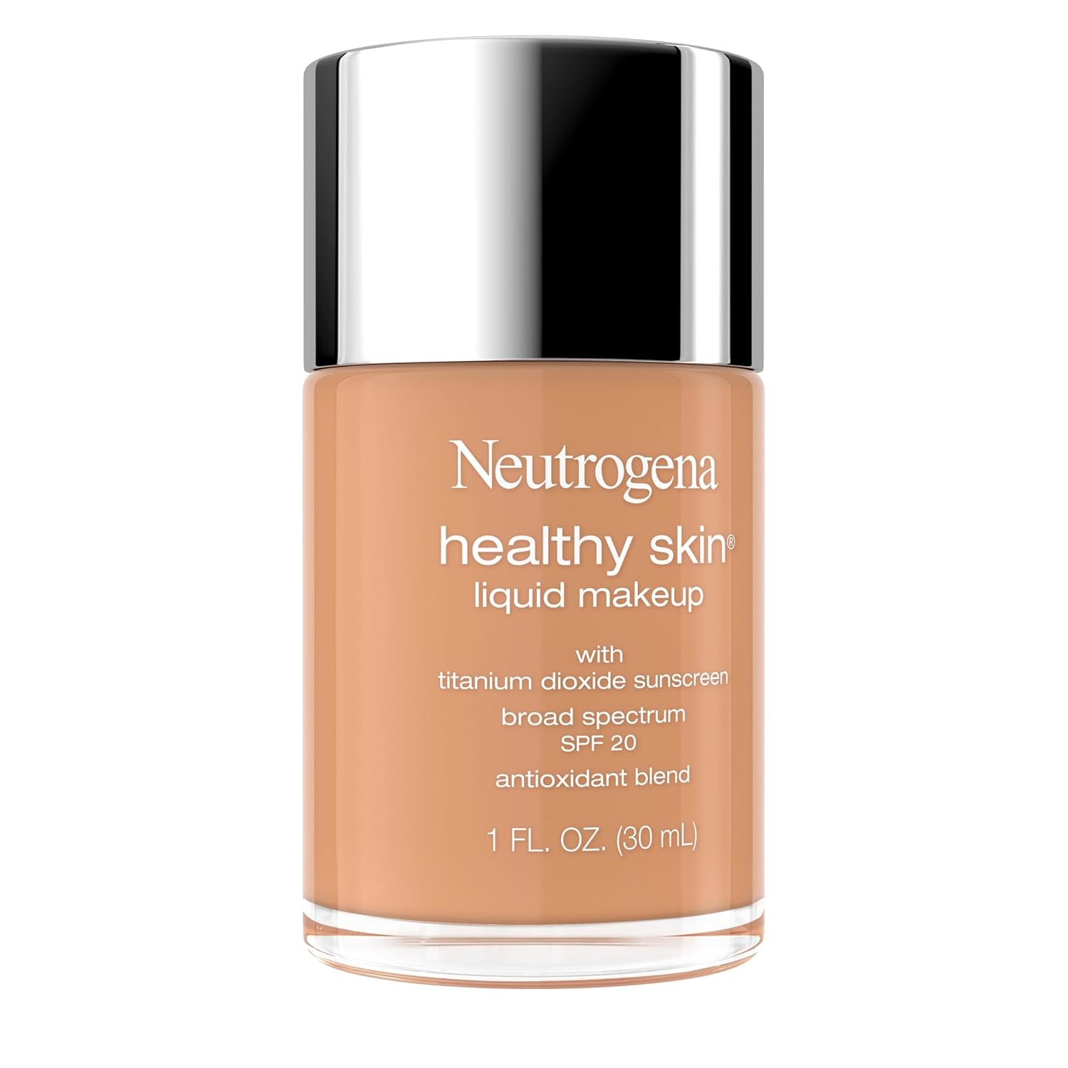 image:imageNeutrogena Healthy Skin Liquid Foundation Makeup with Broad Spectrum SPF 20 Sunscreen Lightweight Medium Coverage Makeup with Sunscreen and ProVitamin B5 Classic Ivory 160C 1 fl oz060 Natural Beige
