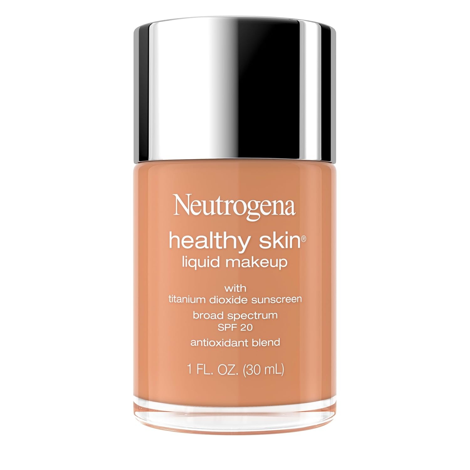 image:imageNeutrogena Healthy Skin Liquid Foundation Makeup with Broad Spectrum SPF 20 Sunscreen Lightweight Medium Coverage Makeup with Sunscreen and ProVitamin B5 Classic Ivory 160C 1 fl ozSoft Tan