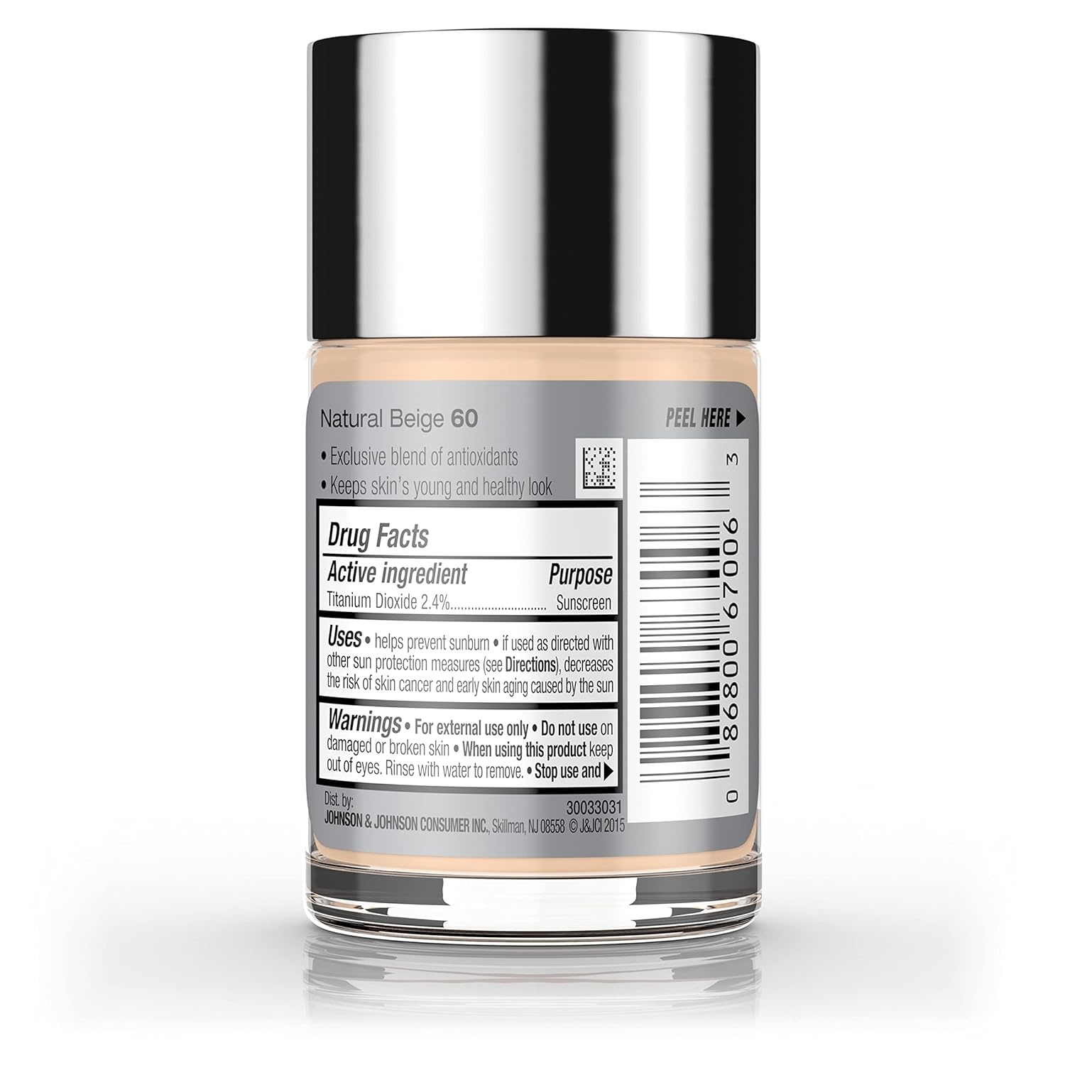 image:imageNeutrogena Healthy Skin Liquid Foundation Makeup with Broad Spectrum SPF 20 Sunscreen Lightweight Medium Coverage Makeup with Sunscreen and ProVitamin B5 Classic Ivory 160C 1 fl oz060 Natural Beige