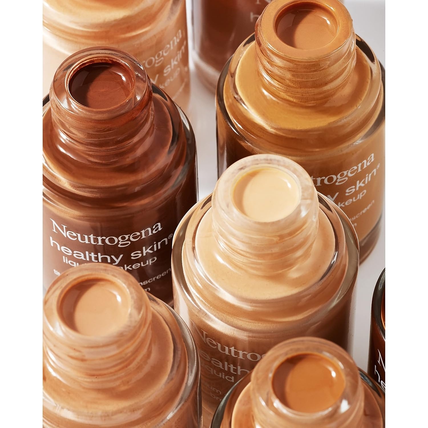 image:imageNeutrogena Healthy Skin Liquid Foundation Makeup with Broad Spectrum SPF 20 Sunscreen Lightweight Medium Coverage Makeup with Sunscreen and ProVitamin B5 Classic Ivory 160C 1 fl oz060 Natural Beige