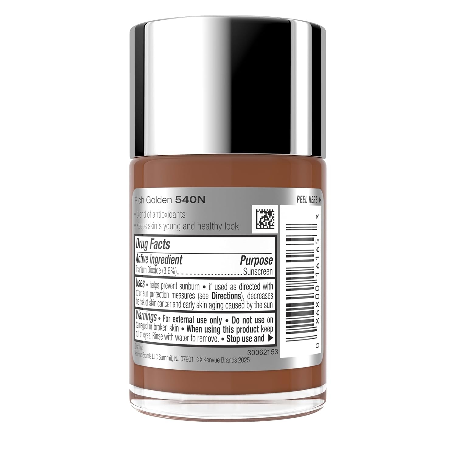 image:imageNeutrogena Healthy Skin Liquid Foundation Makeup with Broad Spectrum SPF 20 Sunscreen Lightweight Medium Coverage Makeup with Sunscreen and ProVitamin B5 Classic Ivory 160C 1 fl ozRich Golden