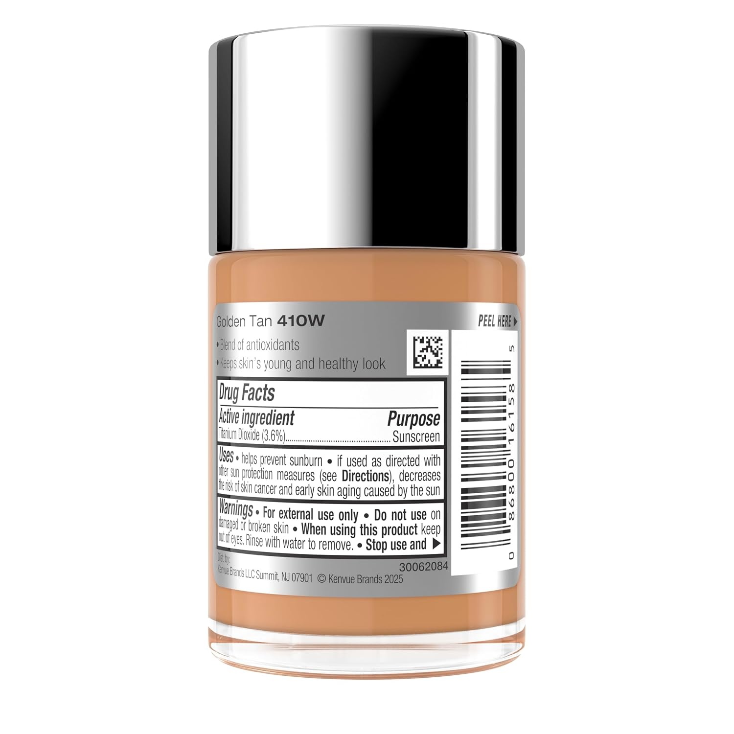 image:imageNeutrogena Healthy Skin Liquid Foundation Makeup with Broad Spectrum SPF 20 Sunscreen Lightweight Medium Coverage Makeup with Sunscreen and ProVitamin B5 Classic Ivory 160C 1 fl ozGolden Tan