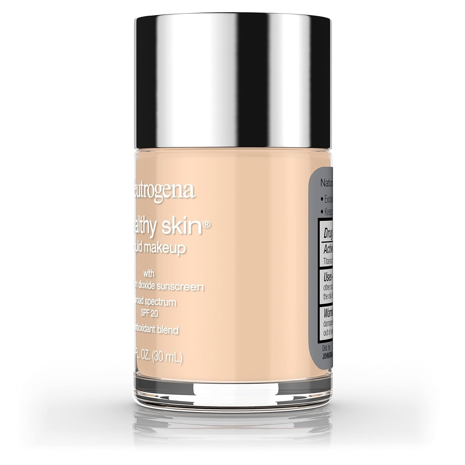 image:imageNeutrogena Healthy Skin Liquid Foundation Makeup with Broad Spectrum SPF 20 Sunscreen Lightweight Medium Coverage Makeup with Sunscreen and ProVitamin B5 Classic Ivory 160C 1 fl oz060 Natural Beige