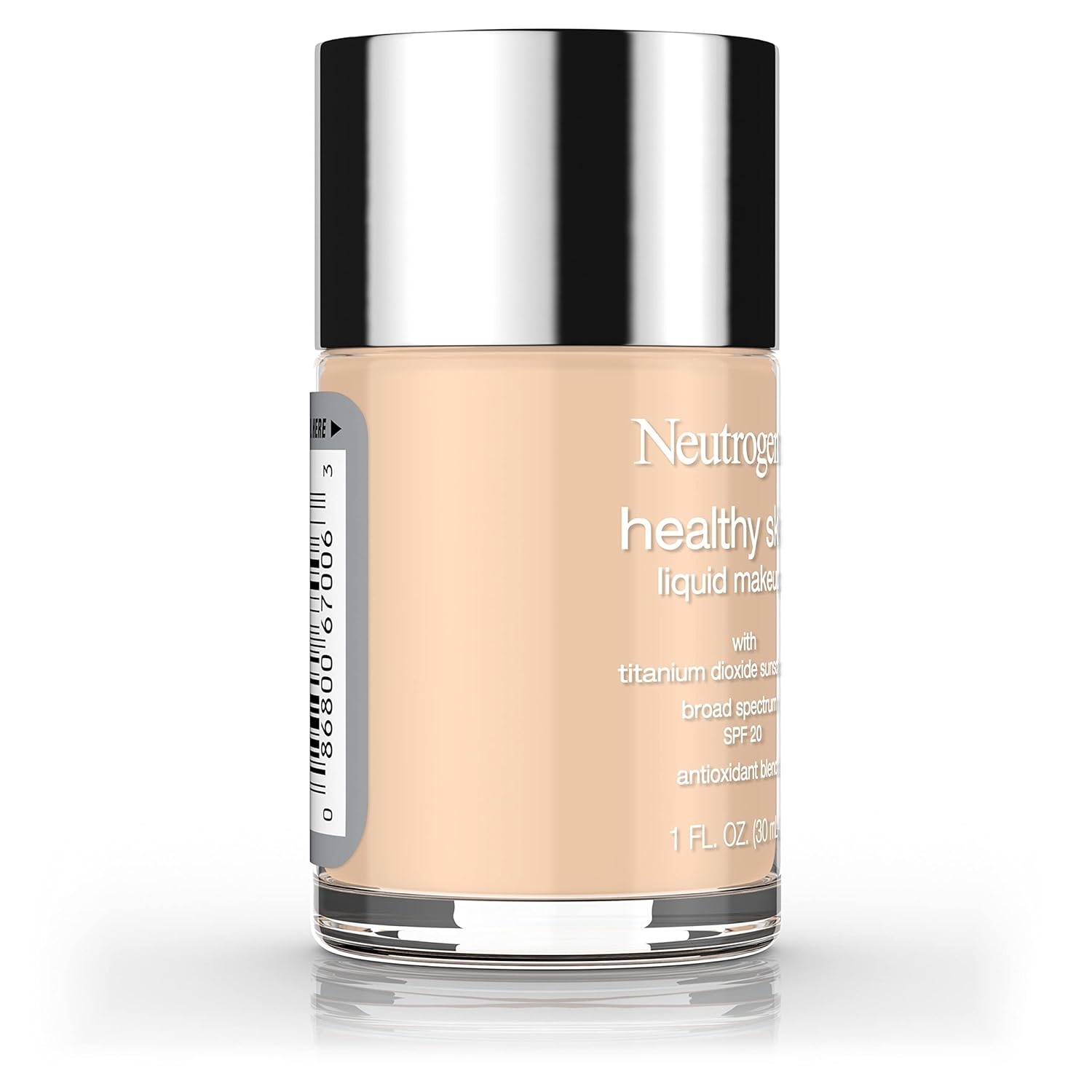 image:imageNeutrogena Healthy Skin Liquid Foundation Makeup with Broad Spectrum SPF 20 Sunscreen Lightweight Medium Coverage Makeup with Sunscreen and ProVitamin B5 Classic Ivory 160C 1 fl oz060 Natural Beige