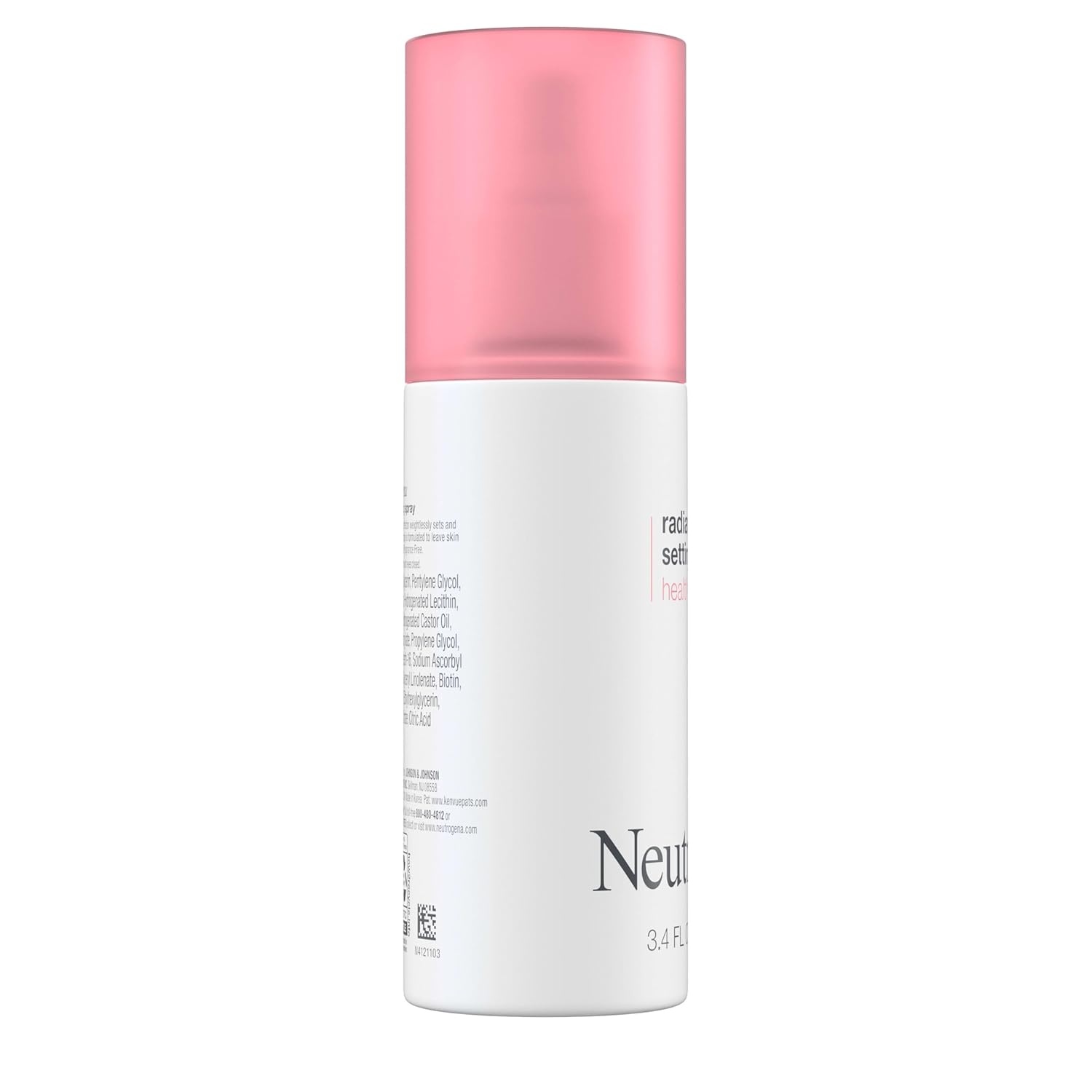 image:imageNeutrogena Healthy Skin Radiant Setting Spray LongLasting Face Mist with Antioxidants amp Peptides Lightweight Hydrating Formula Locks Makeup for Glowing Refreshed Skin 34 fl OzMakeup Setting Spray