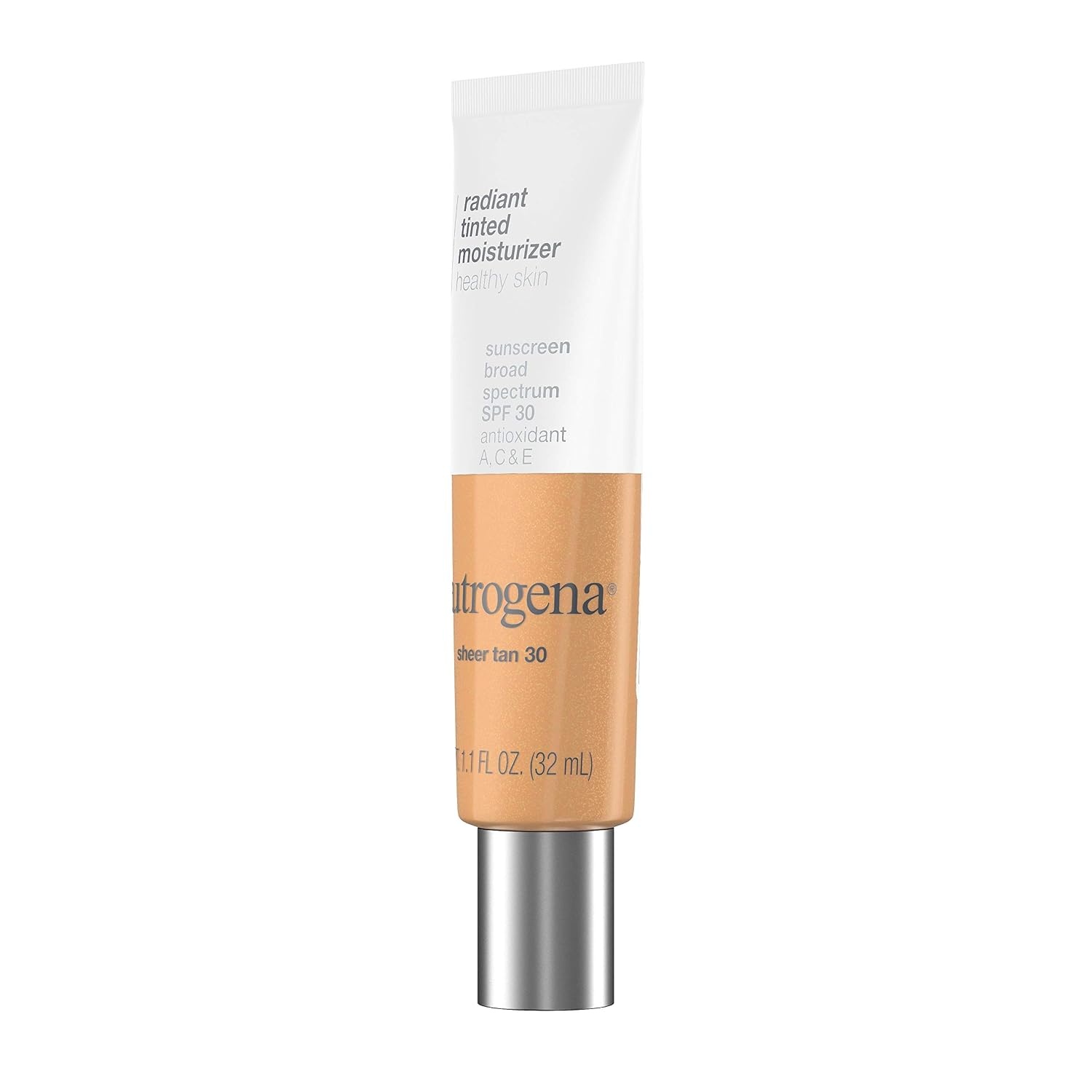 image:imageNeutrogena Healthy Skin Radiant Tinted Facial Moisturizer with Broad Spectrum SPF 30 Sunscreen Vitamins A C amp E Lightweight Sheer amp OilFree Coverage Sheer Fair 20 11 fl ozSheer Tan 30