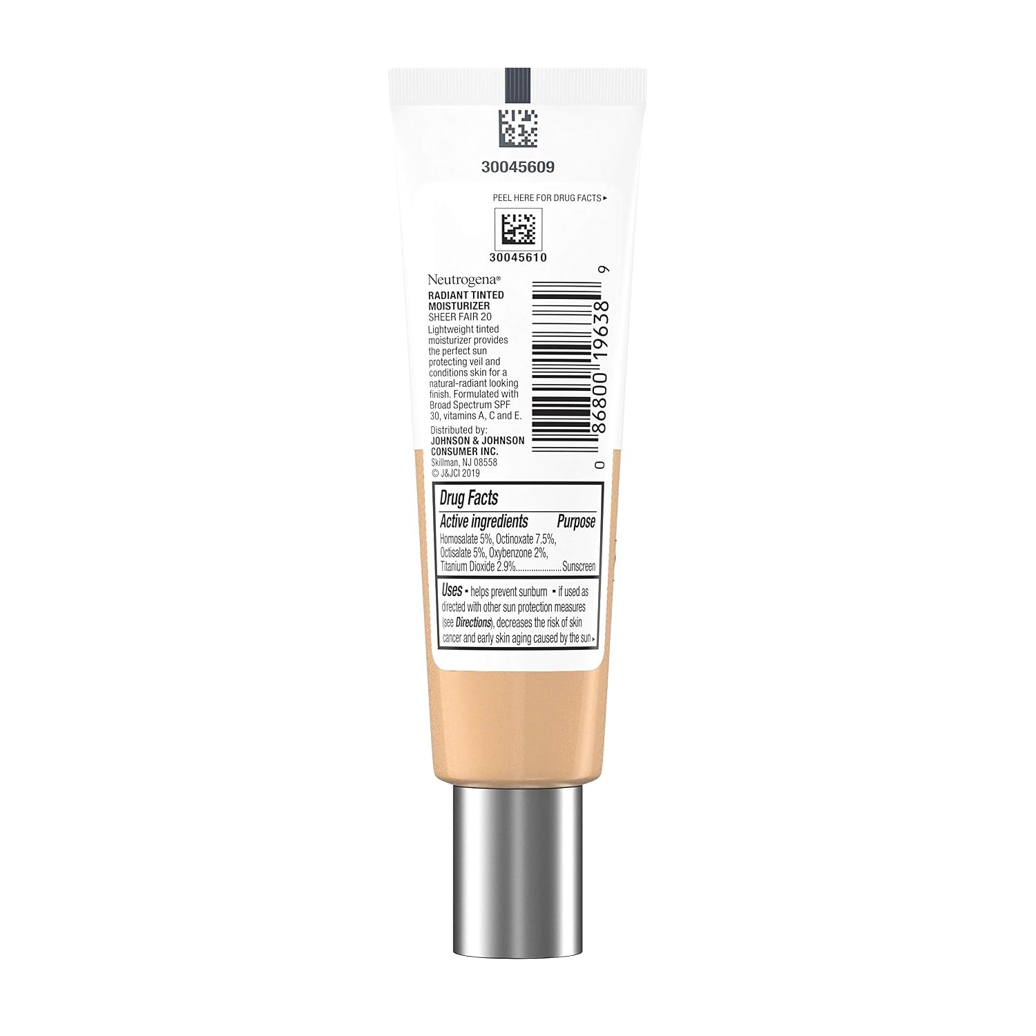 image:imageNeutrogena Healthy Skin Radiant Tinted Facial Moisturizer with Broad Spectrum SPF 30 Sunscreen Vitamins A C amp E Lightweight Sheer amp OilFree Coverage Sheer Fair 20 11 fl ozSheer Fair 20