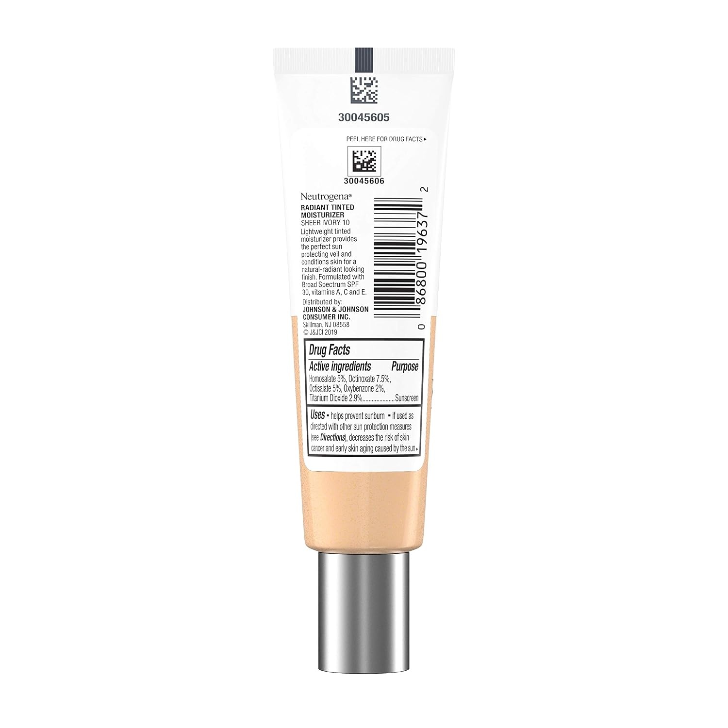 image:imageNeutrogena Healthy Skin Radiant Tinted Facial Moisturizer with Broad Spectrum SPF 30 Sunscreen Vitamins A C amp E Lightweight Sheer amp OilFree Coverage Sheer Fair 20 11 fl ozSheer Ivory 10