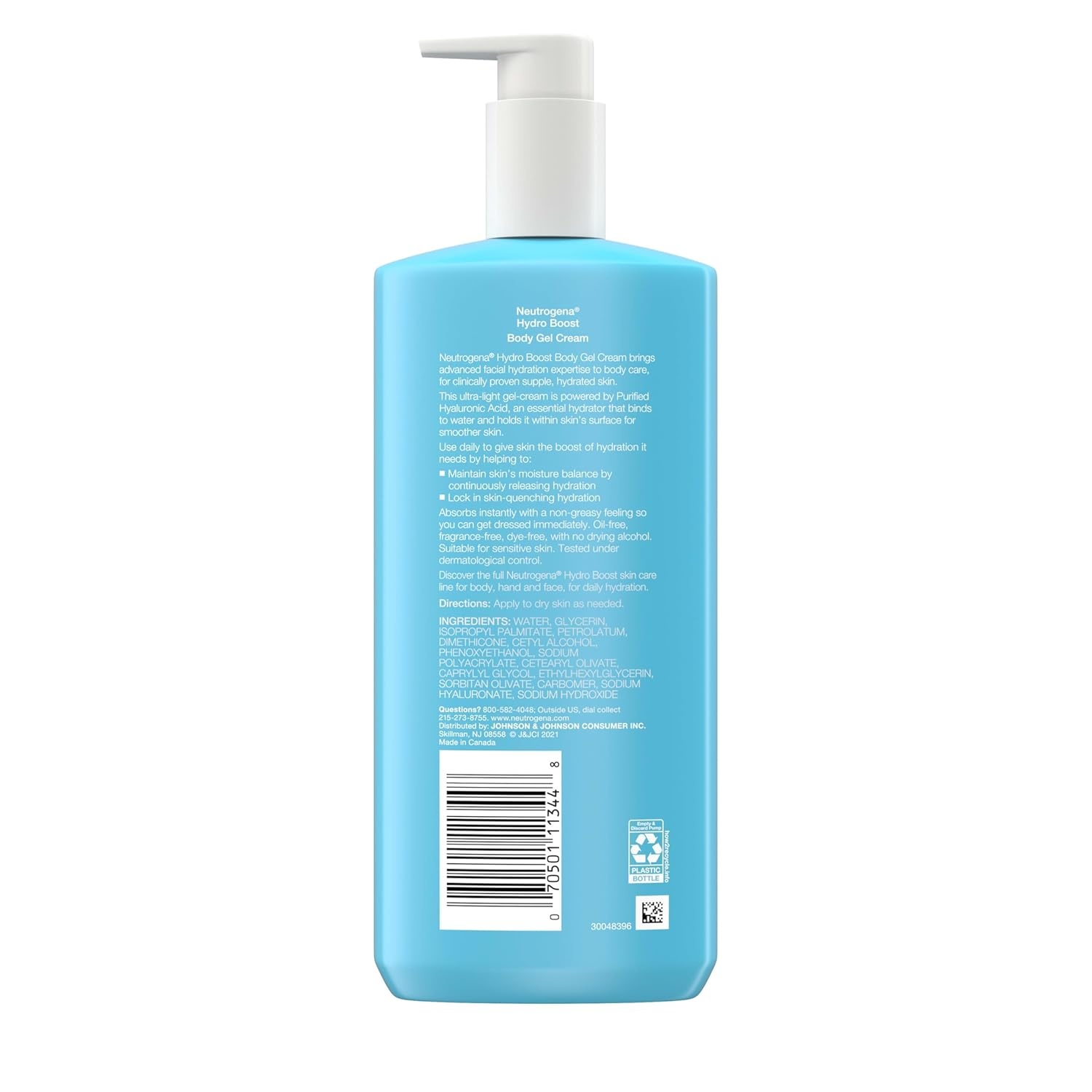 image:imageNeutrogena Hydro Boost Body Gel Cream Hydrating Body Lotion with Hyaluronic Acid for Sensitive Skin FragranceFree Hyaluronic Acid Moisturizer 16 oz 2 Pack16 Ounce Pack of 4