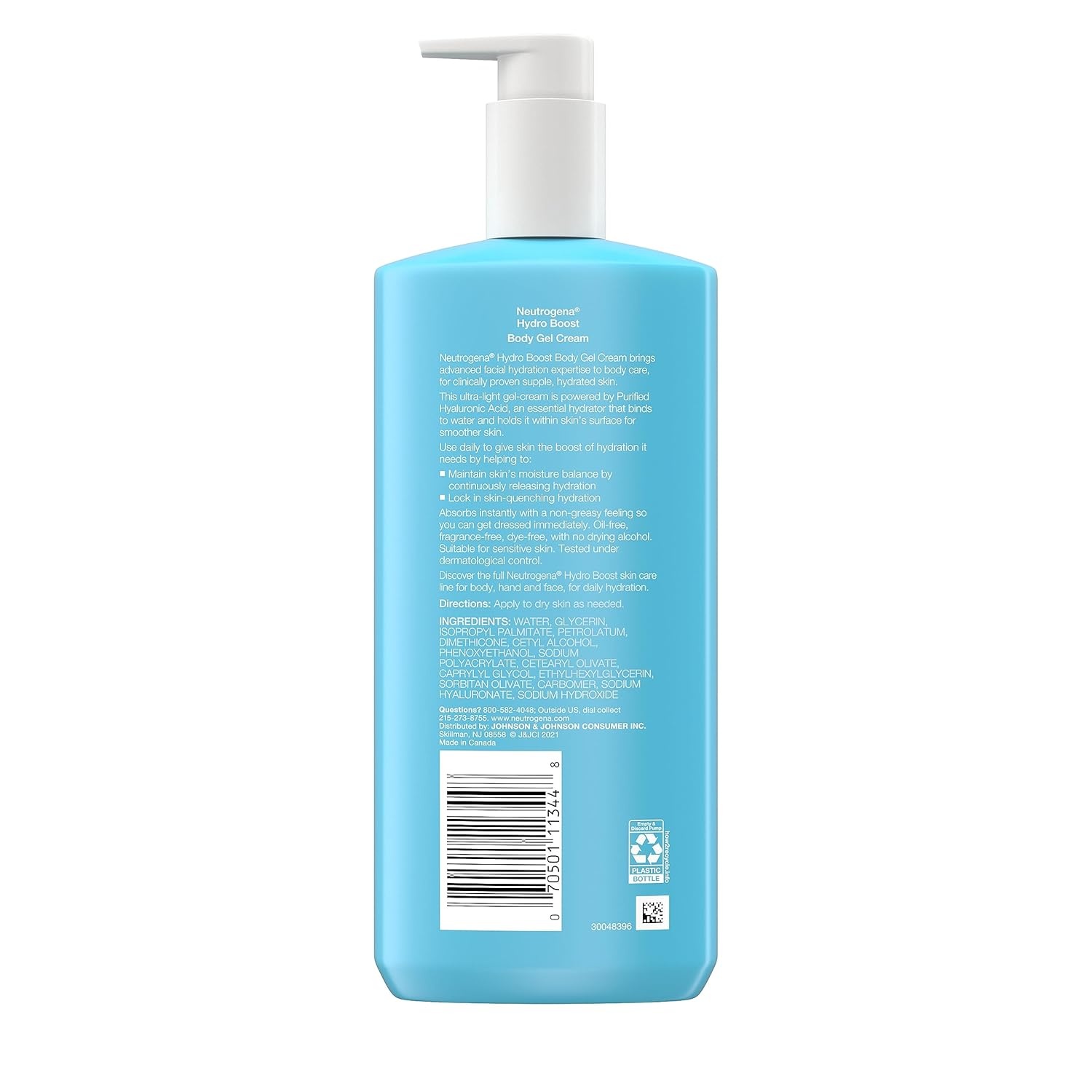 image:imageNeutrogena Hydro Boost Body Gel Cream Hydrating Body Lotion with Hyaluronic Acid for Sensitive Skin FragranceFree Hyaluronic Acid Moisturizer 16 oz 2 Pack16 Ounce Pack of 4