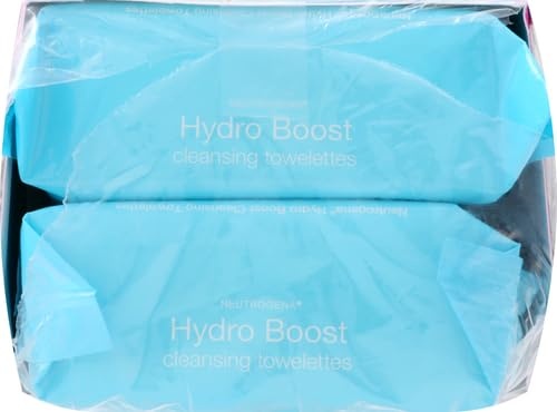 image:imageNeutrogena Hydro Boost Cleansing Wipes Makeup Remover for Face Micellar Gently Removes Oil Dirt and Waterproof Makeup Daily with Hydrating Hyaluronic Acid 25 ct50 Count Pack of 12