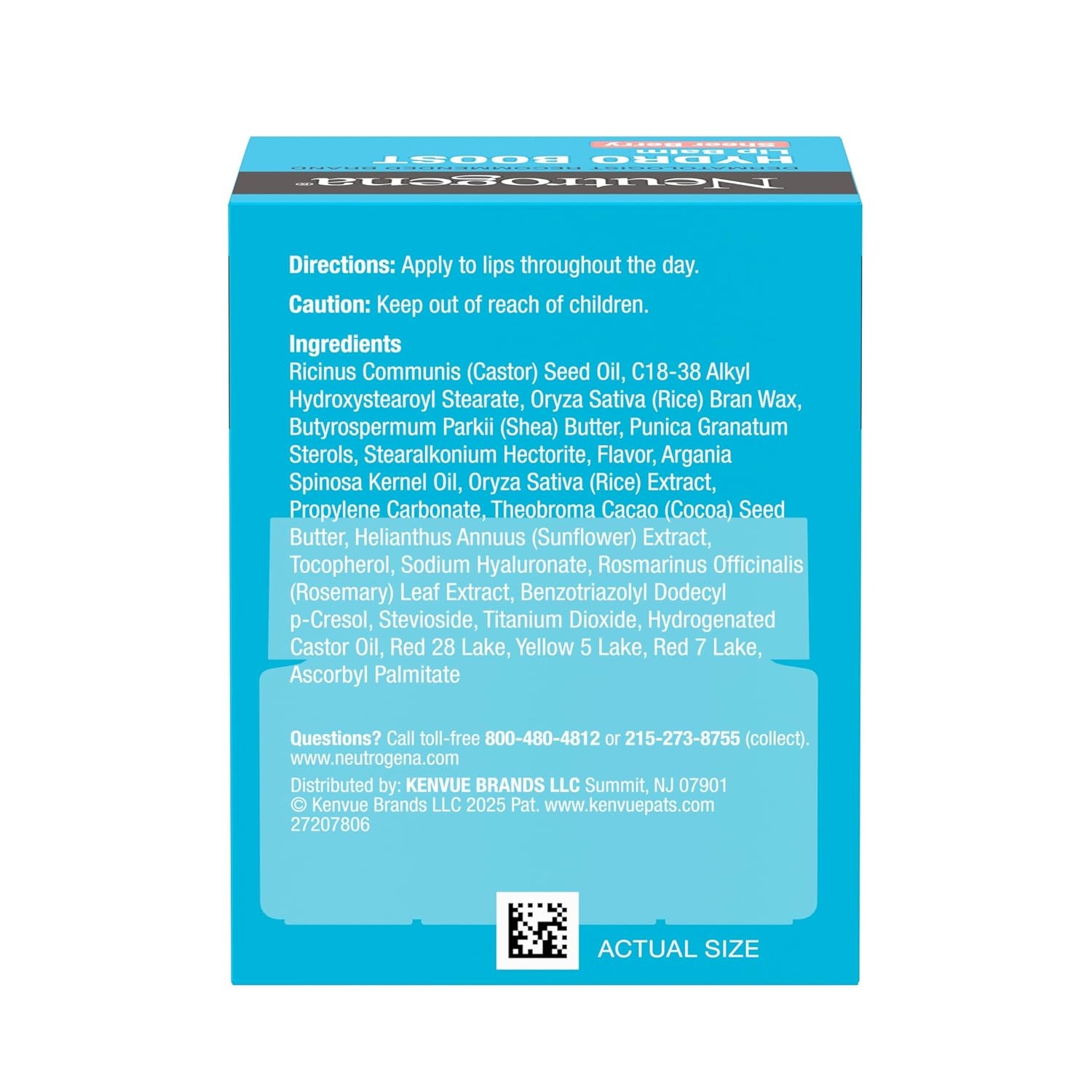image:imageNeutrogena Hydro Boost Hyaluronic Acid Unscented Lip Balm Leaves Lips Feeling Hydrated Sheer Ice Nude Lip Balm with a Sweet Sugar Flavor Fragrance Free 05 ozSheer Pink