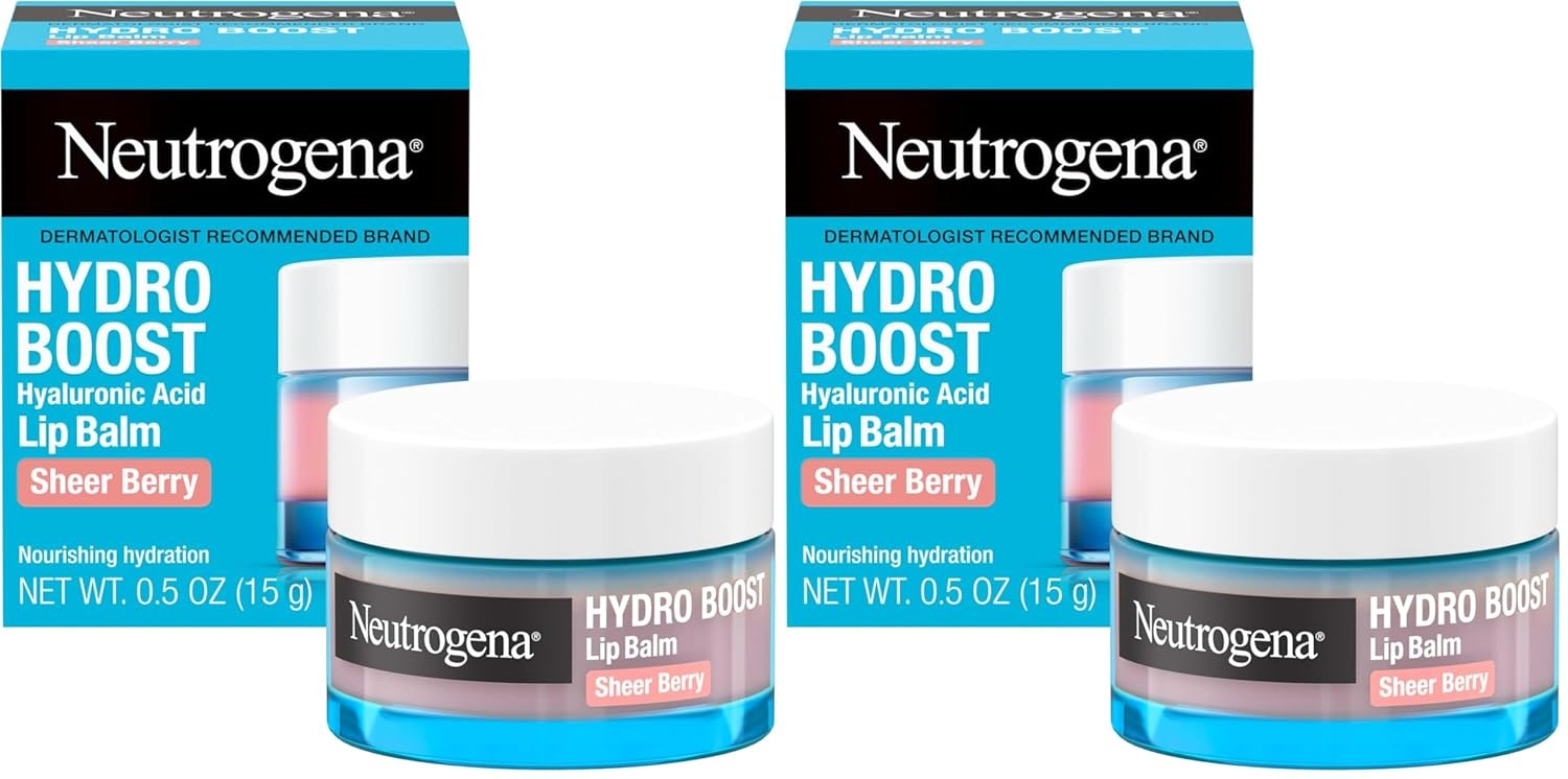 image:imageNeutrogena Hydro Boost Hyaluronic Acid Unscented Lip Balm Leaves Lips Feeling Hydrated Sheer Ice Nude Lip Balm with a Sweet Sugar Flavor Fragrance Free 05 ozSheer Pink
