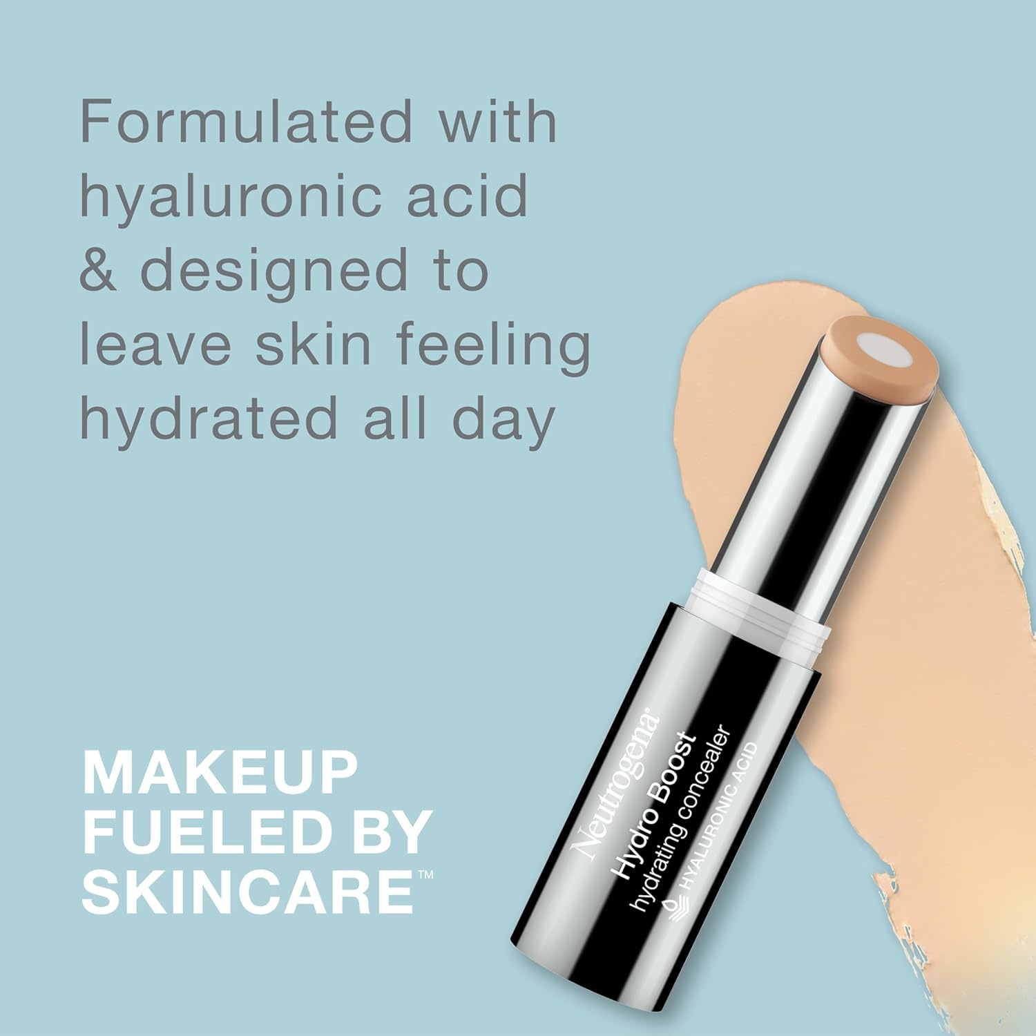 image:imageNeutrogena Hydro Boost Hydrating Concealer Stick Makeup with Hyaluronic Acid for Dry Skin Lightweight OilFree CoverUp with Buildable Coverage 30 LightMedium 012 Oz30 LightMedium
