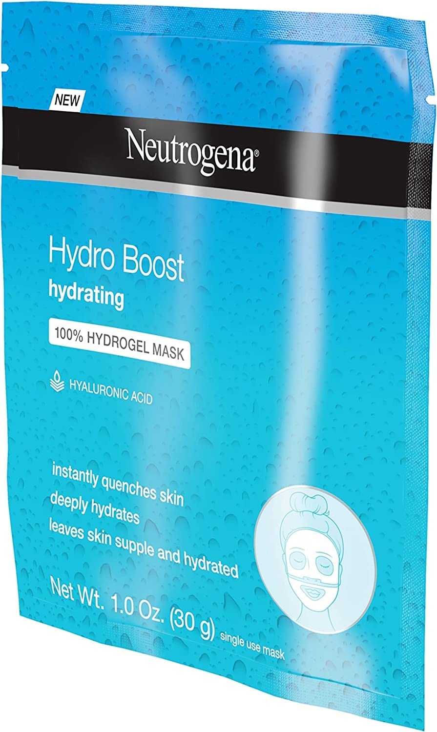 image:imageNeutrogena Hydro Boost Hydrating Face Mask 100 Hydrogel Sheet Moisturizing Instantly Quench Dry Skin Gentle Noncomedogenic Skin Care Mask 12 pack of 1 oz1 Ounce Pack of 1