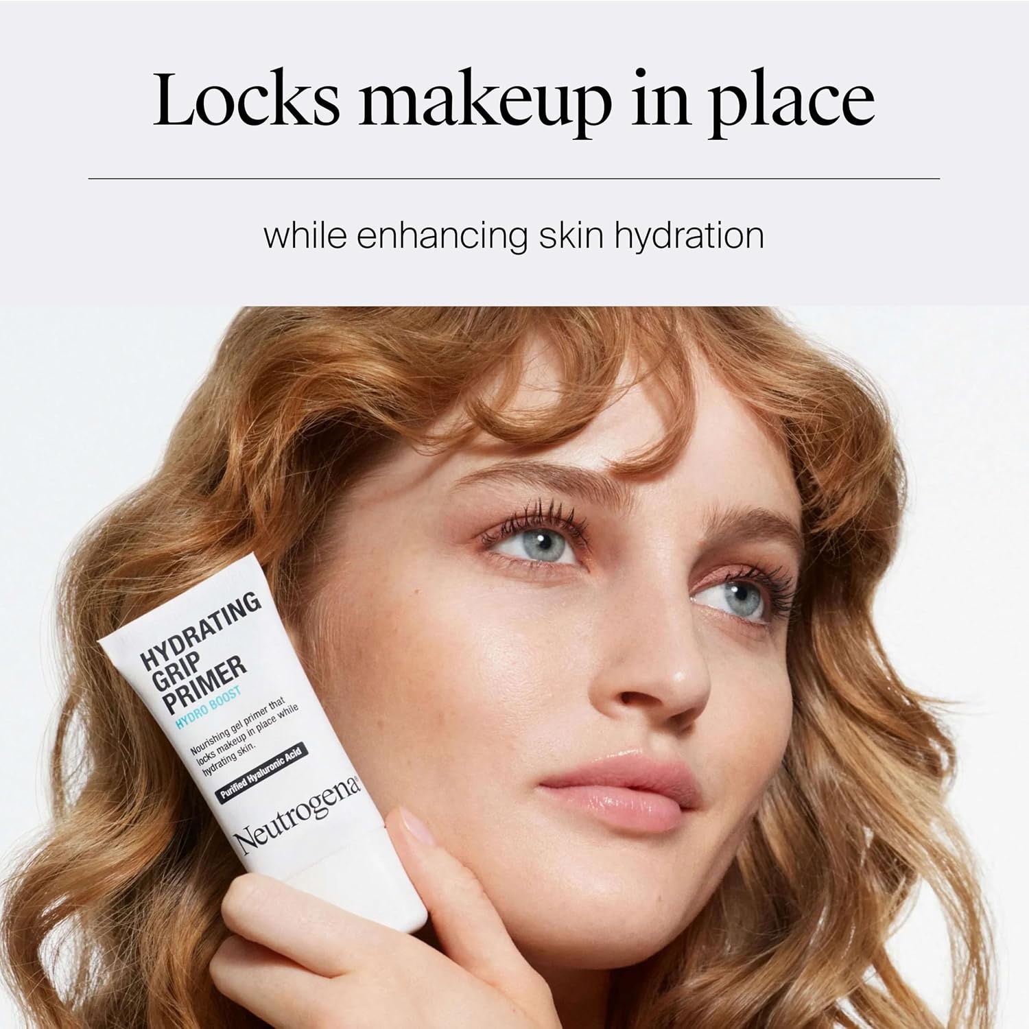 image:imageNeutrogena Hydro Boost Hydrating Grip Primer with Purified Hyaluronic Acid Invisible Gel Face Primer Locks Makeup in Place Extends Wear and Hydrates Dull Skin Dewy Finish 10 oz