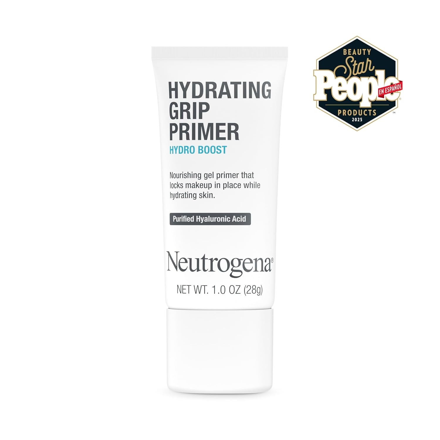 image:imageNeutrogena Hydro Boost Hydrating Grip Primer with Purified Hyaluronic Acid Invisible Gel Face Primer Locks Makeup in Place Extends Wear and Hydrates Dull Skin Dewy Finish 10 oz