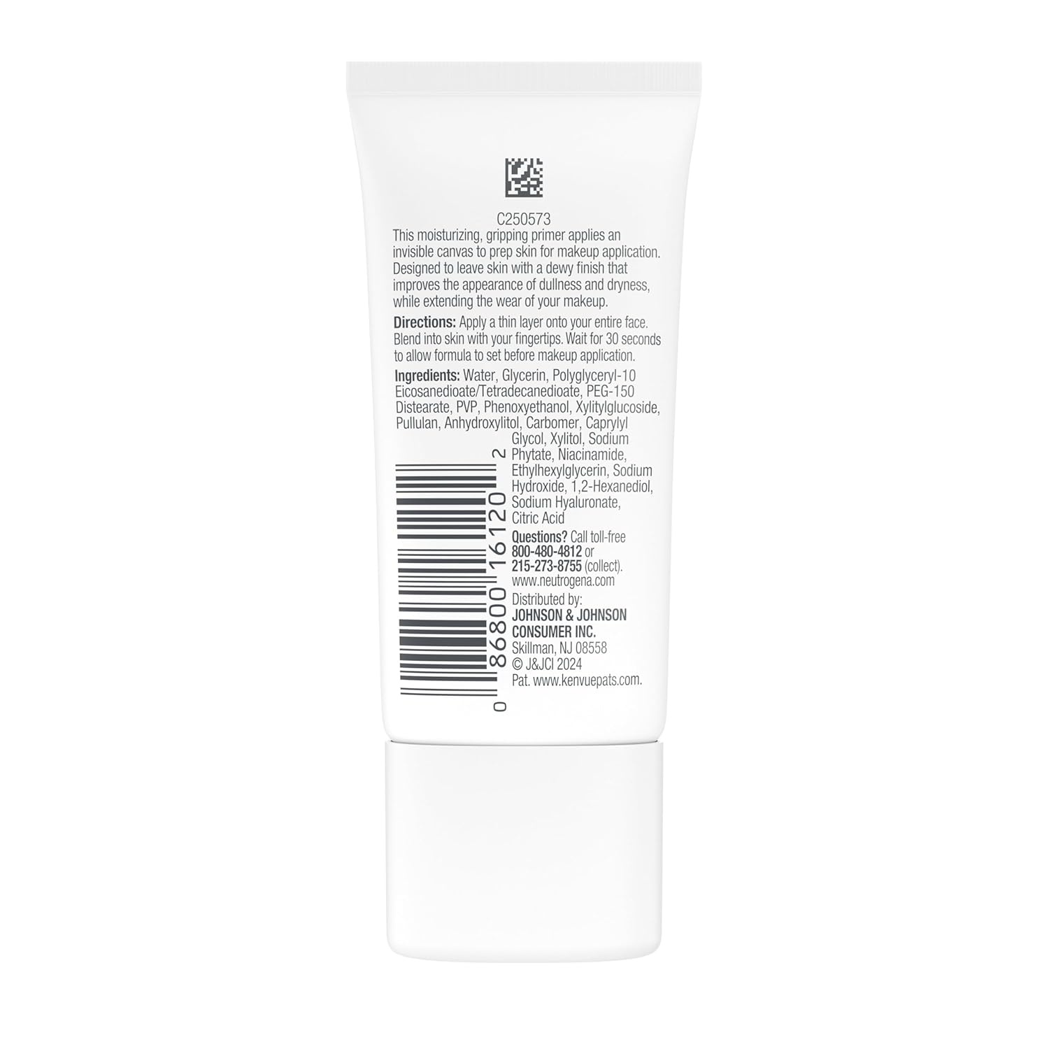 image:imageNeutrogena Hydro Boost Hydrating Grip Primer with Purified Hyaluronic Acid Invisible Gel Face Primer Locks Makeup in Place Extends Wear and Hydrates Dull Skin Dewy Finish 10 oz