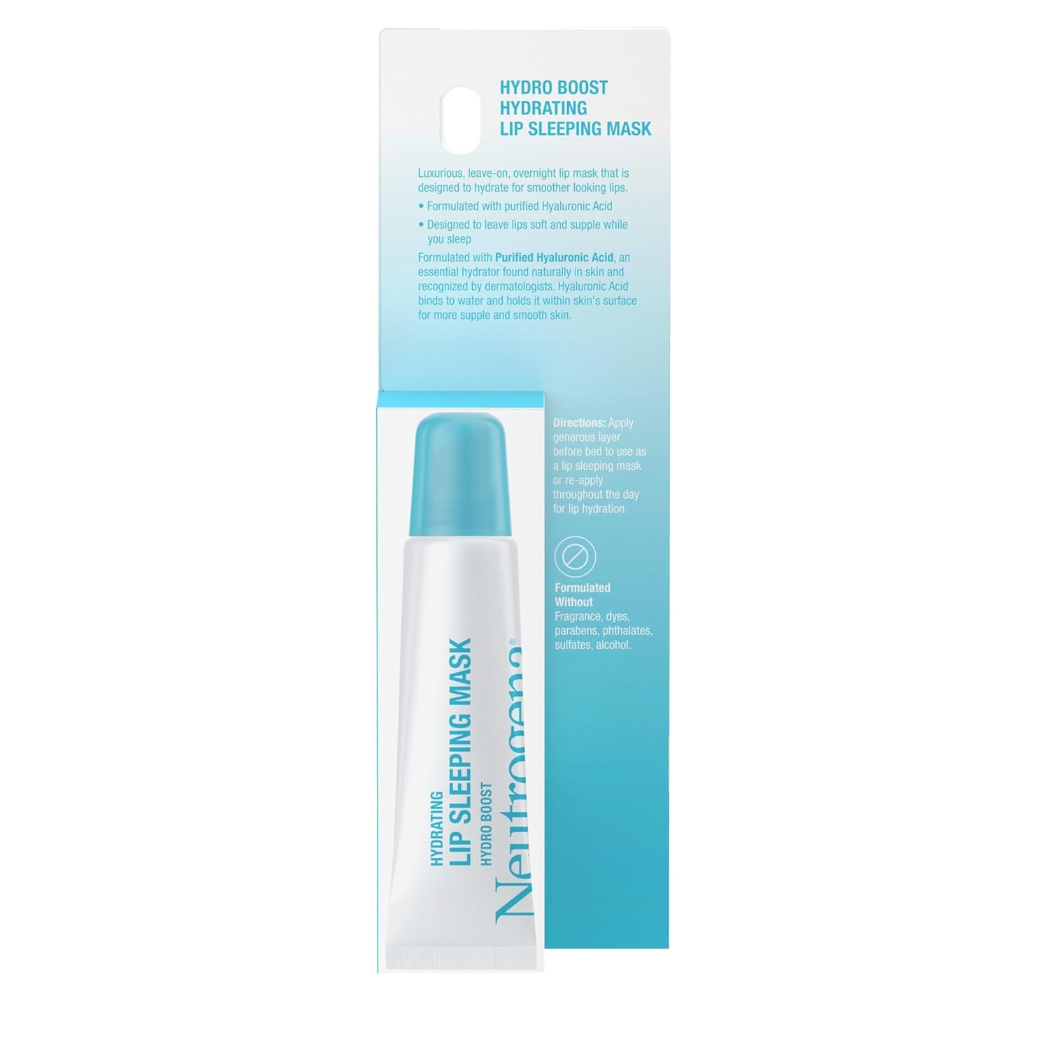 image:imageNeutrogena Hydro Boost Hydrating Lip Sleeping Mask with Hyaluronic Acid Clear Overnight and Daily Moisturizing Treatment for Very Dry Lips Fragrance Free Squeeze Tube Lip Balm 035 oz035 Ounce Pack of 1