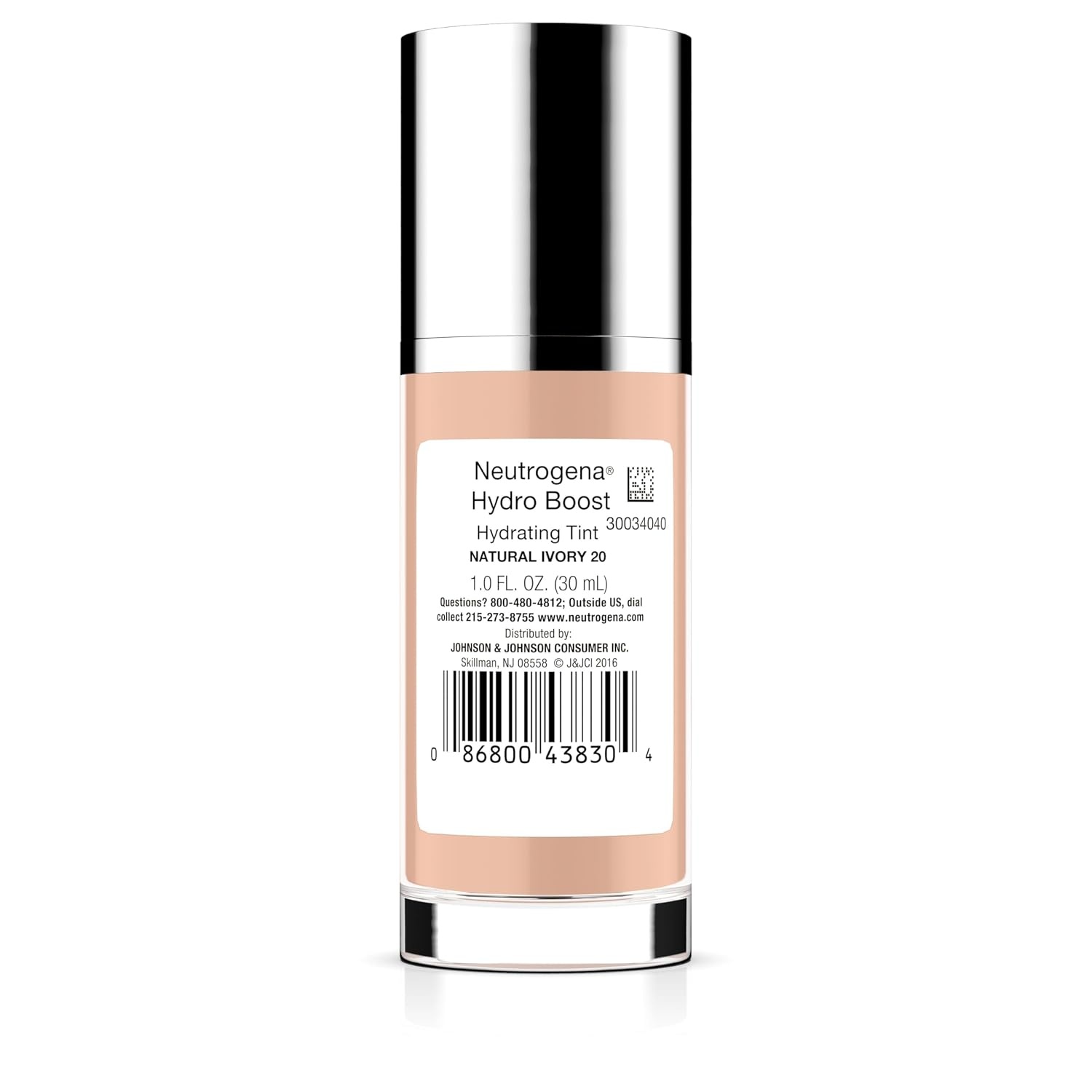 image:imageNeutrogena Hydro Boost Hydrating Tint Lightweight Foundation for Dry Skin Hyaluronic Acid Moisturizing Skincare Makeup OilFree WaterGel Smooth Natural Coverage Buff 30 10 fl oz020 Natural Ivory