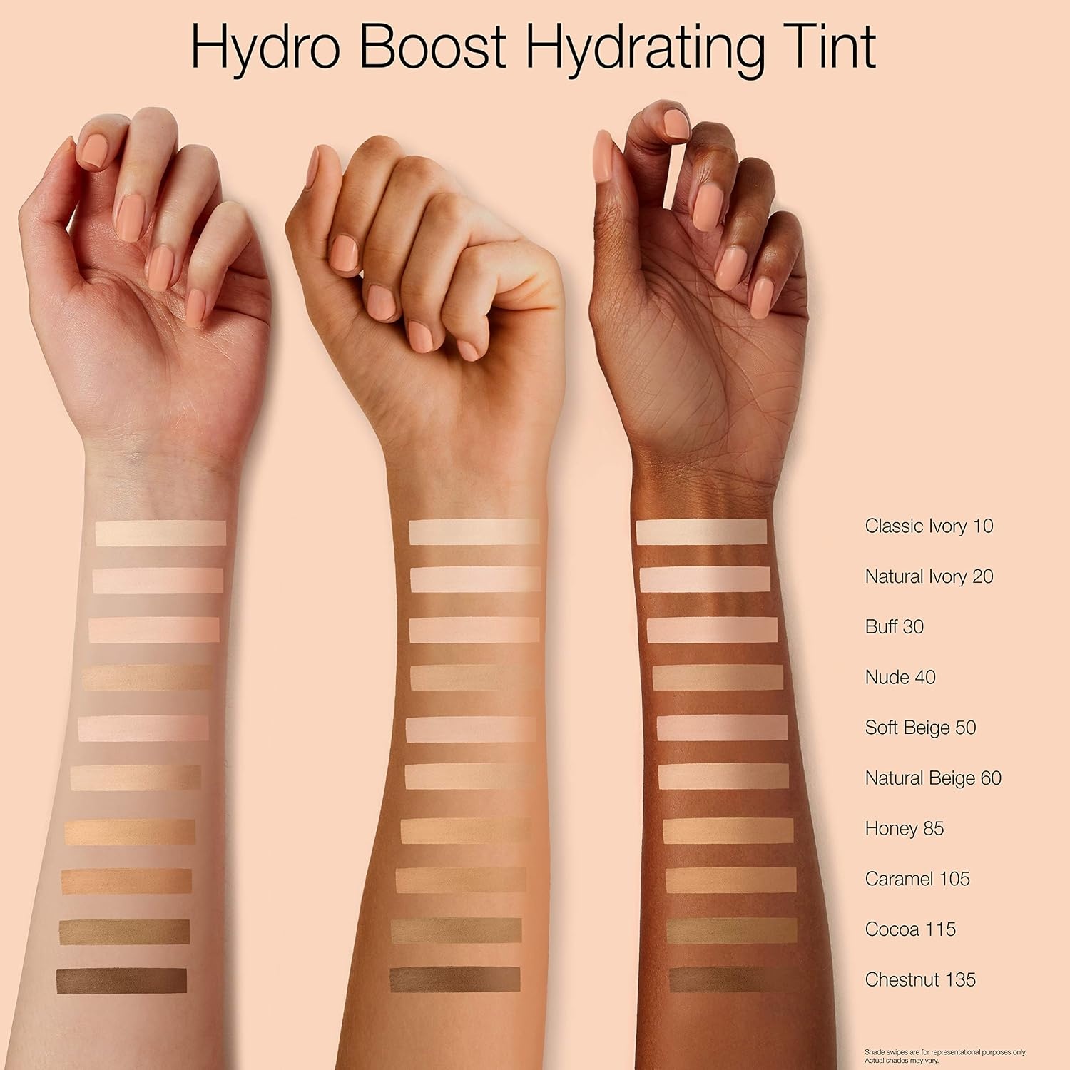 image:imageNeutrogena Hydro Boost Hydrating Tint Lightweight Foundation for Dry Skin Hyaluronic Acid Moisturizing Skincare Makeup OilFree WaterGel Smooth Natural Coverage Buff 30 10 fl oz105 Caramel