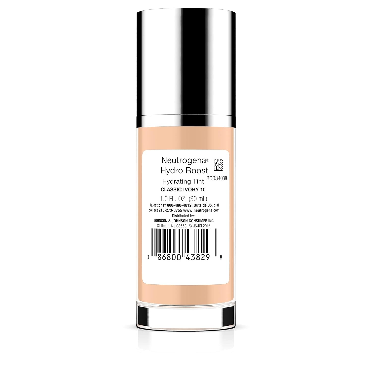 image:imageNeutrogena Hydro Boost Hydrating Tint Lightweight Foundation for Dry Skin Hyaluronic Acid Moisturizing Skincare Makeup OilFree WaterGel Smooth Natural Coverage Buff 30 10 fl oz010 Classic Ivory