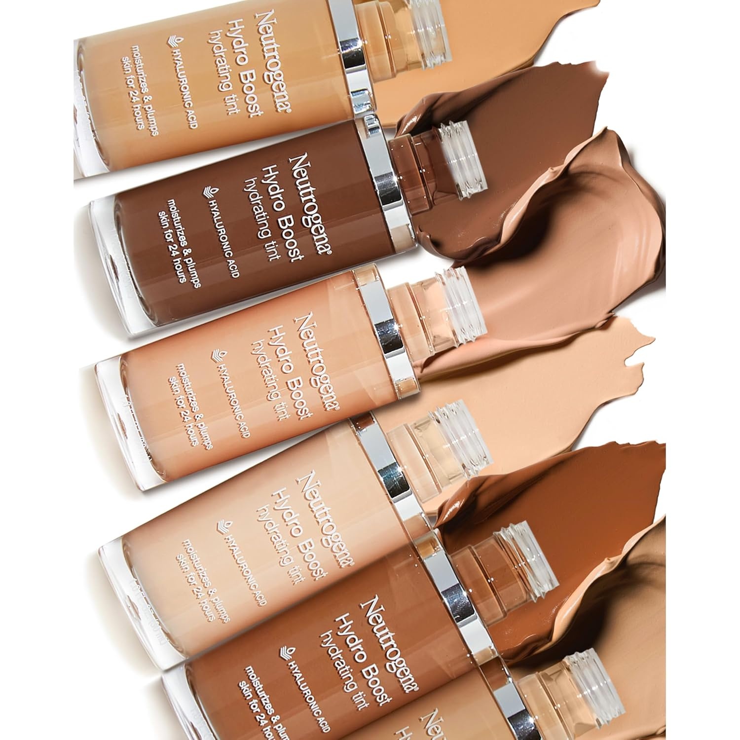image:imageNeutrogena Hydro Boost Hydrating Tint Lightweight Foundation for Dry Skin Hyaluronic Acid Moisturizing Skincare Makeup OilFree WaterGel Smooth Natural Coverage Buff 30 10 fl oz105 Caramel