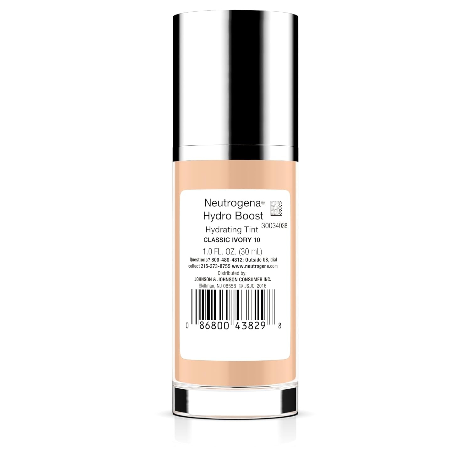 image:imageNeutrogena Hydro Boost Hydrating Tint Lightweight Foundation for Dry Skin Hyaluronic Acid Moisturizing Skincare Makeup OilFree WaterGel Smooth Natural Coverage Buff 30 10 fl oz010 Classic Ivory