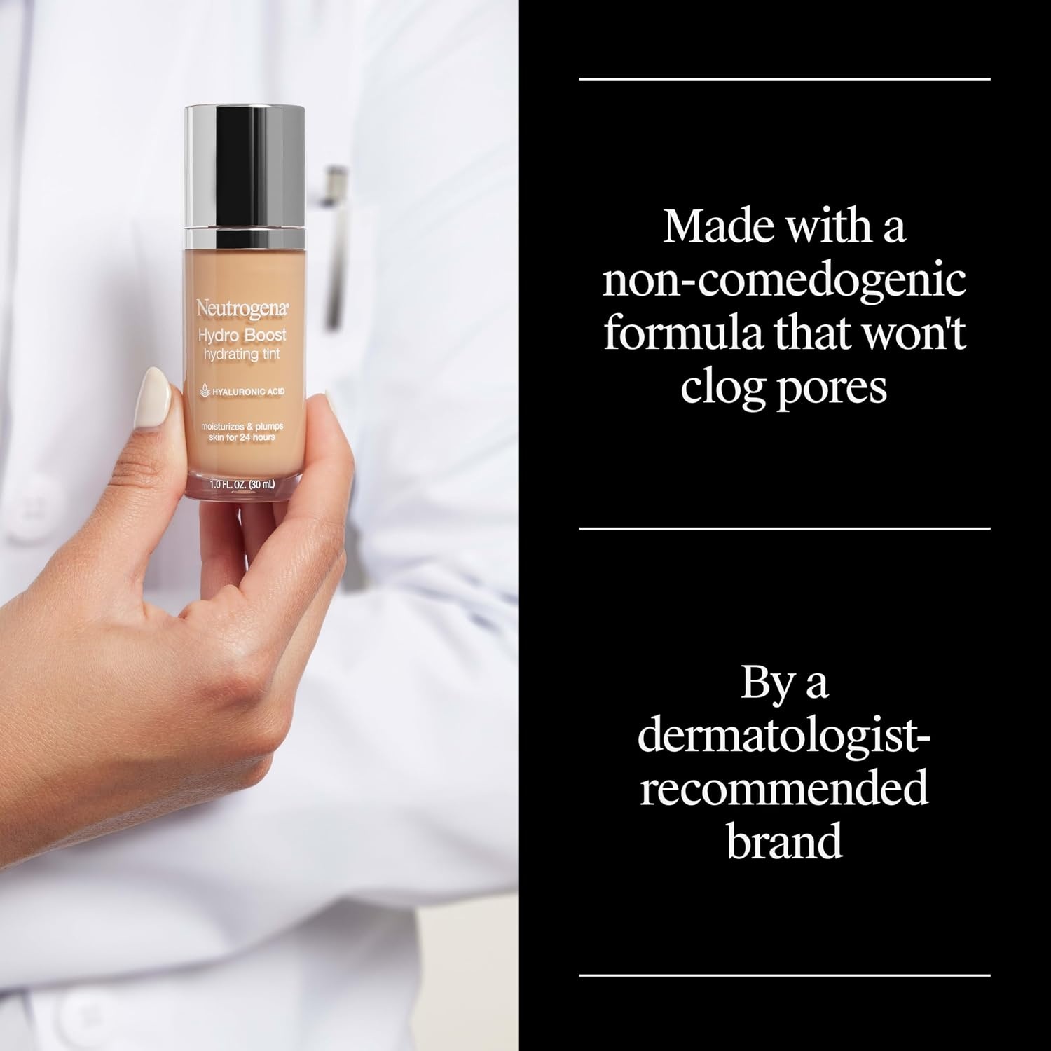 image:imageNeutrogena Hydro Boost Hydrating Tint Lightweight Foundation for Dry Skin Hyaluronic Acid Moisturizing Skincare Makeup OilFree WaterGel Smooth Natural Coverage Buff 30 10 fl oz030 Buff